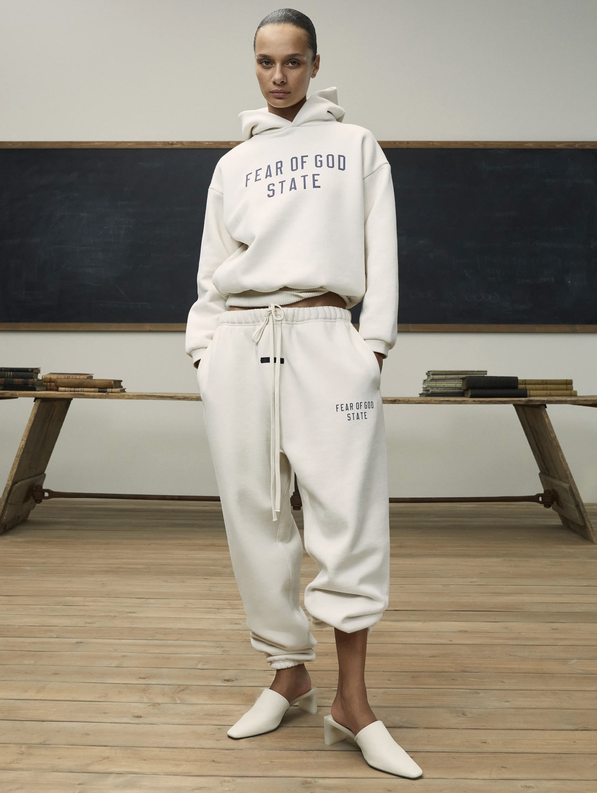 ESSENTIALS by FEAR OF GOD 24aw Fleece Essential Sweat Pant Shell XXS