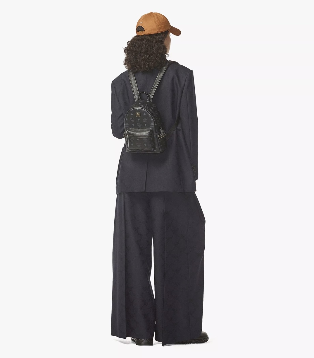 MCM Stark Side Studs Backpack Mini Black Mini