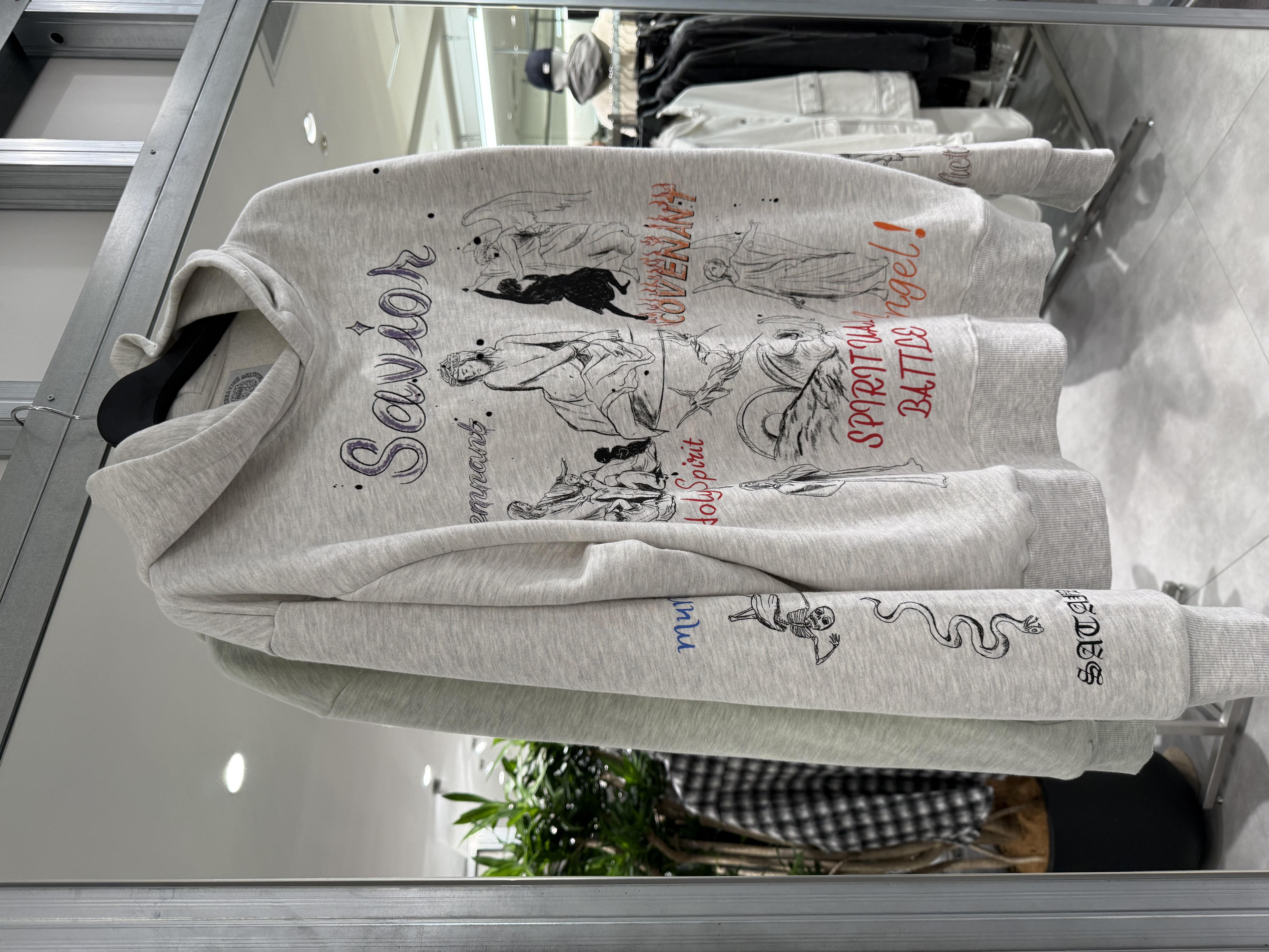 SOMEIT W.O.L Vintage Hoodie Oatmeal M