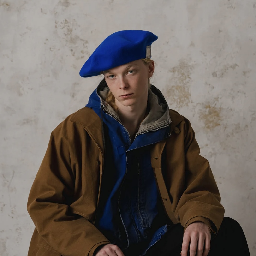 THE H.W.DOG&CO. Flat Beret Black One Size