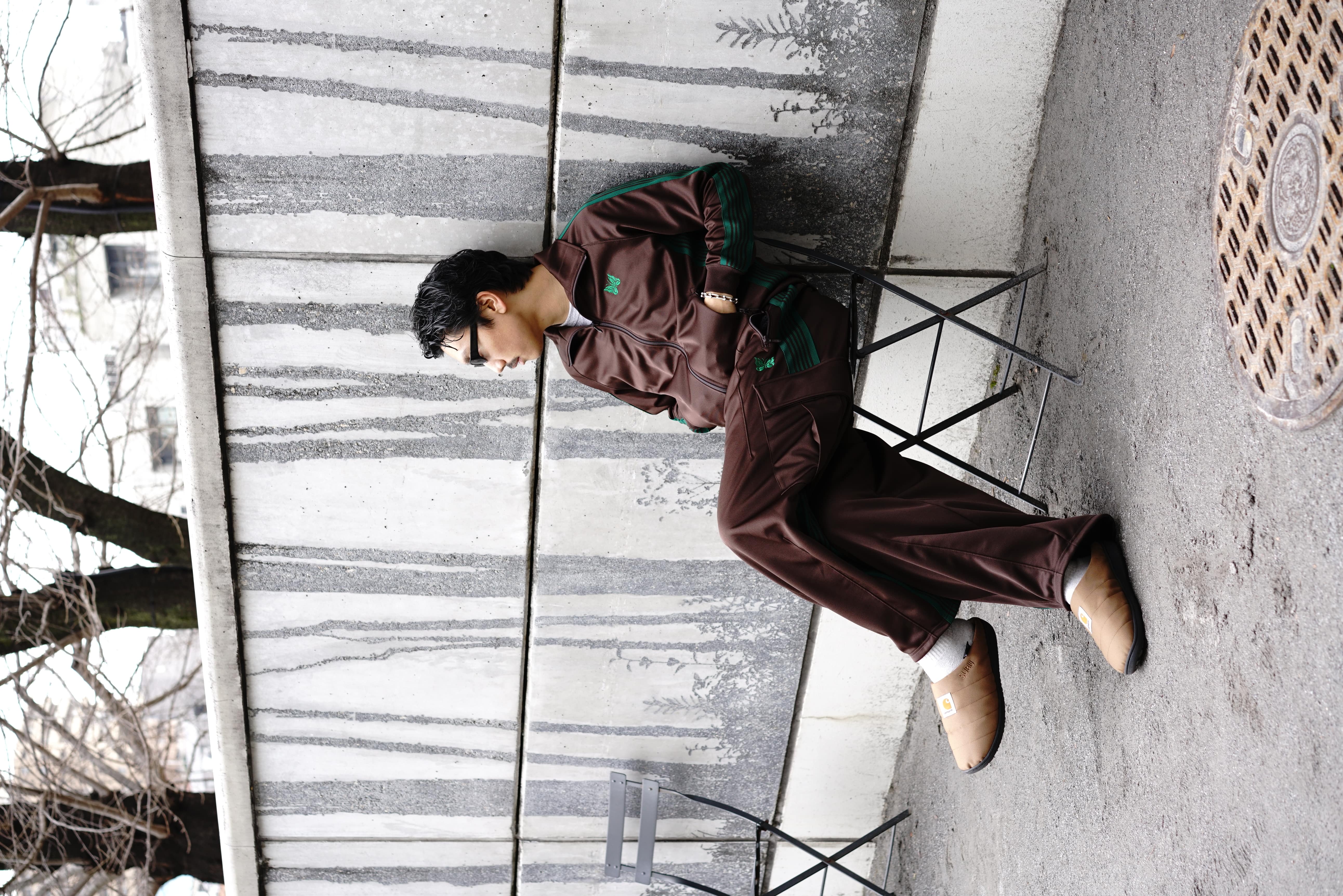 中古美品 Needles SP Track Jacket ブラウン XL - メルカリ