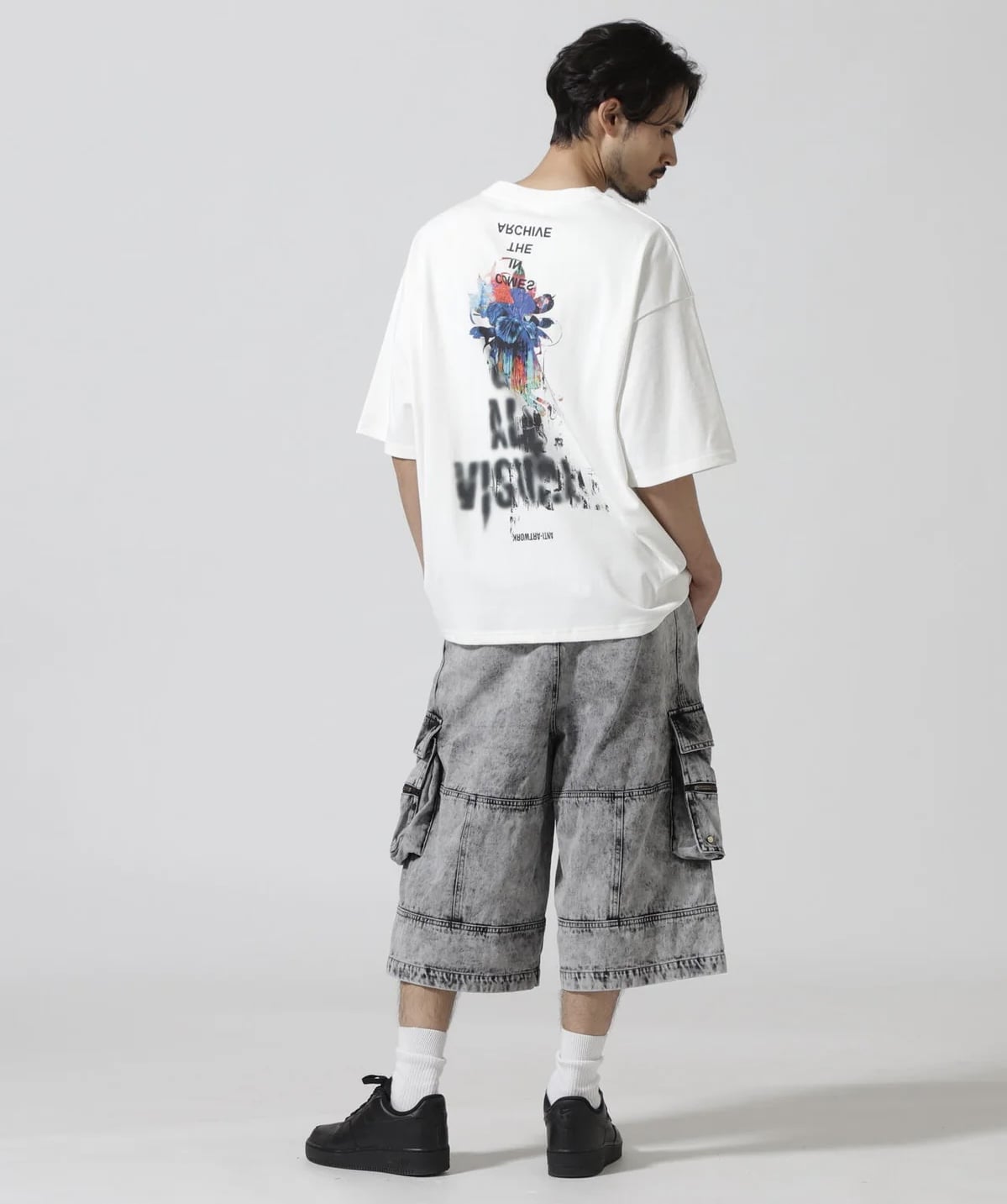 A4A 25ss "Flower S/S Tee" Black Black S