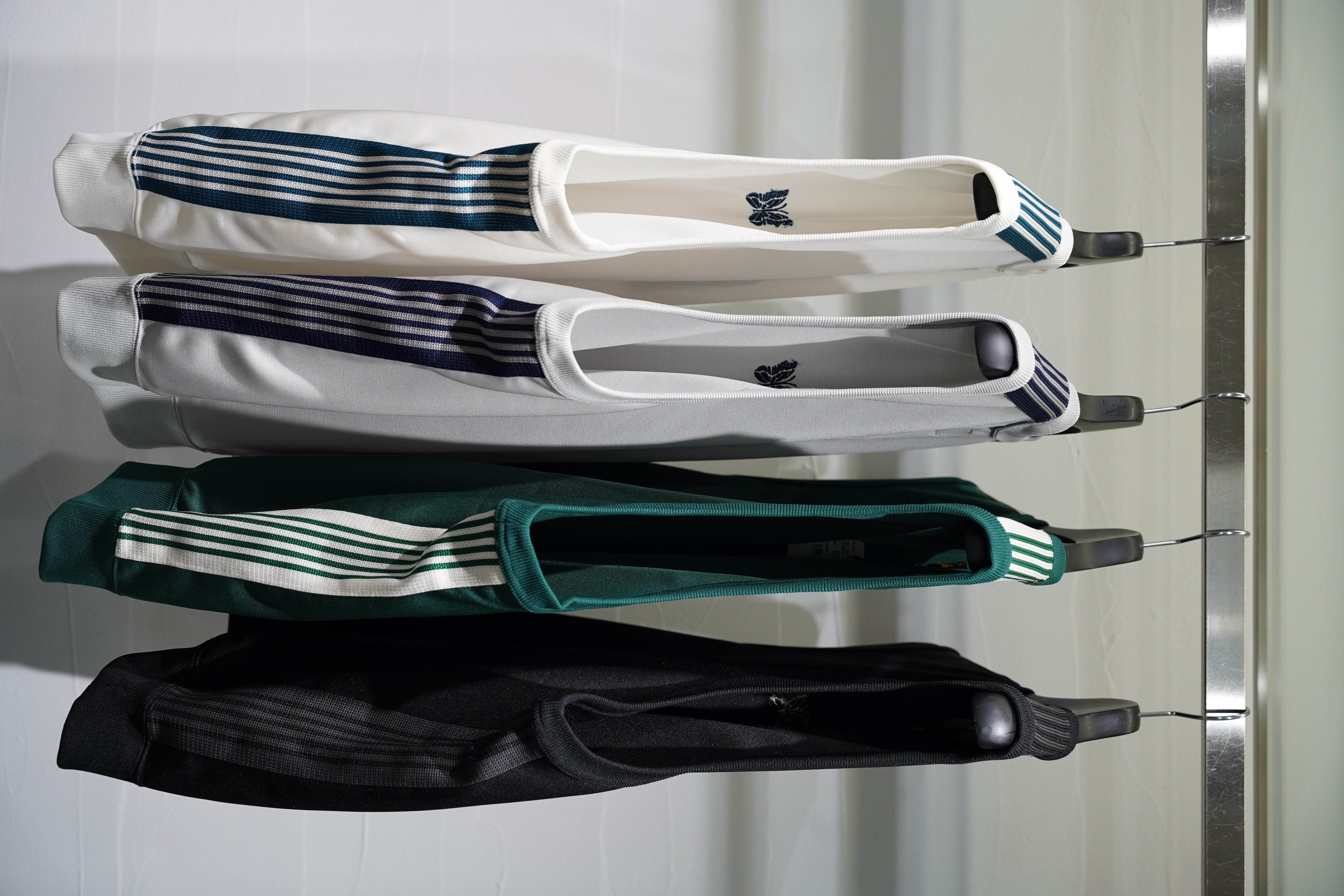 Needles 25ss "Exclusive Sleeveless Track Crew Neck - Poly Smooth" White Blue White Blue S