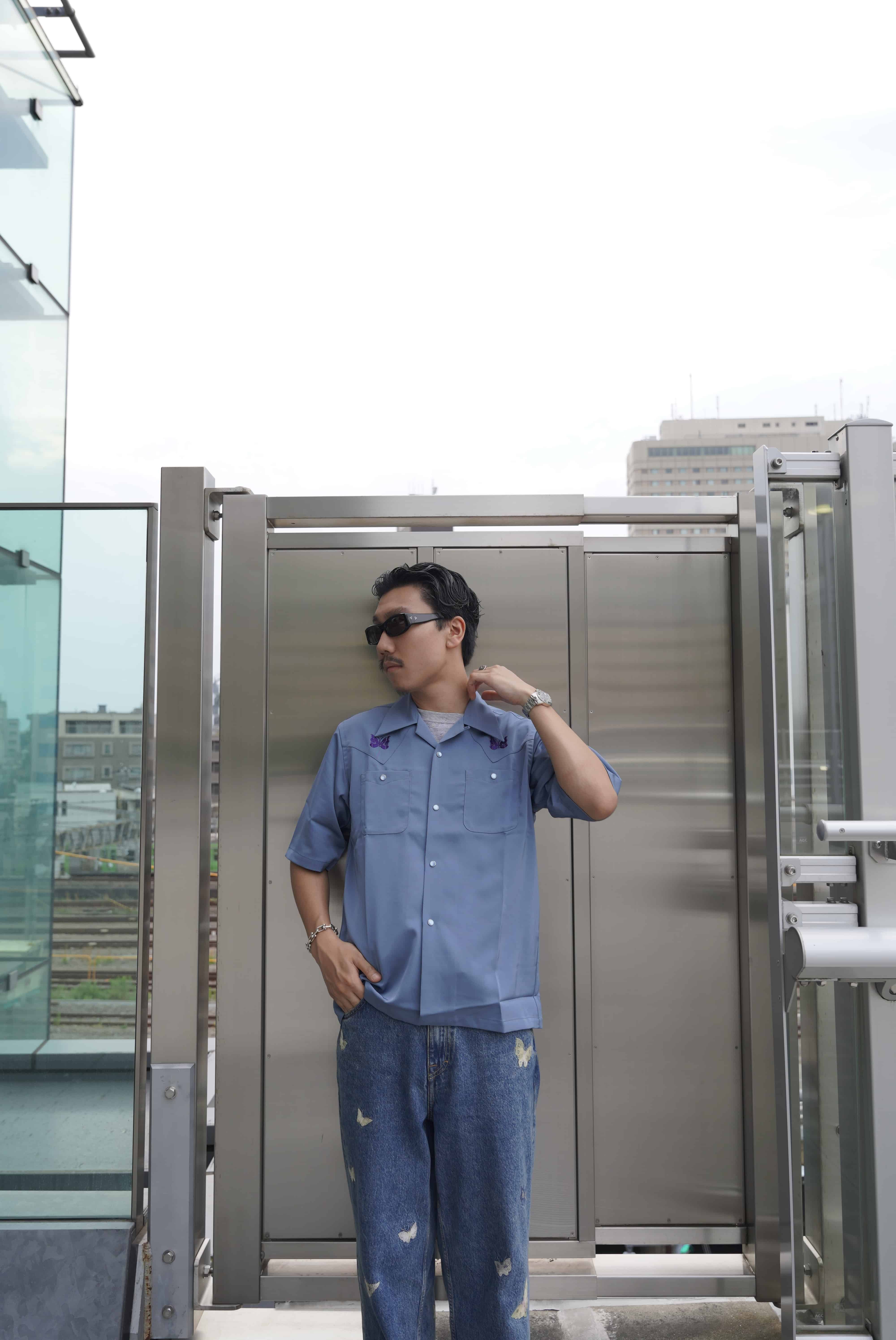 Needles 25ss "Exclusive Cowboy Shirts" Blue Purple Blue Purple S