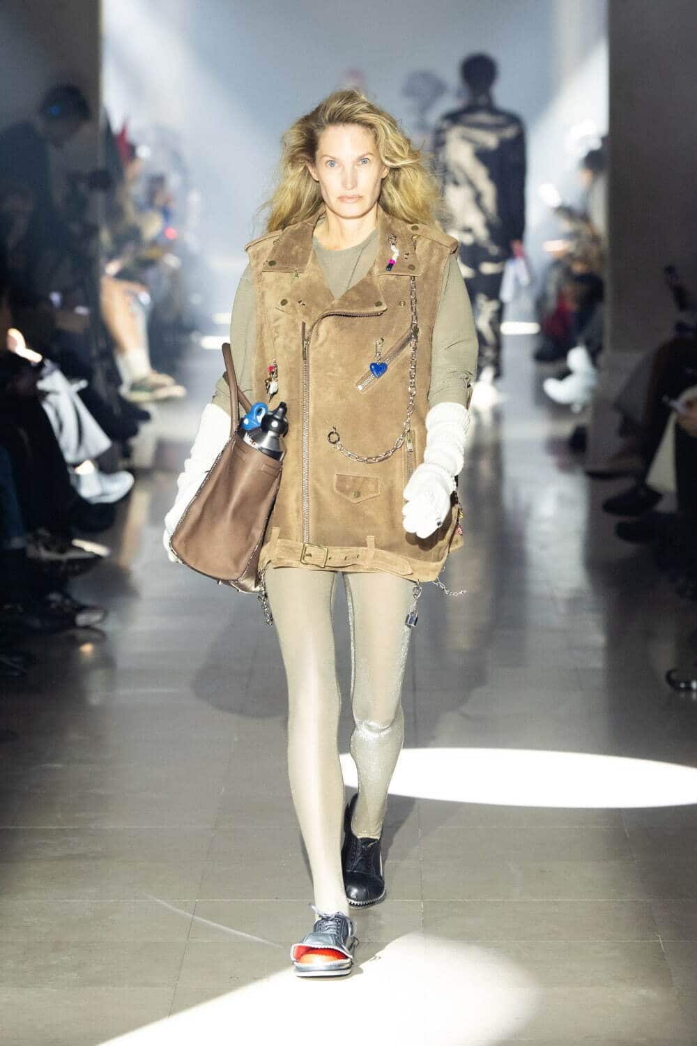 doublet 25aw "KEY CHAIN DECORATED LEATHER VEST" Camel Camel M