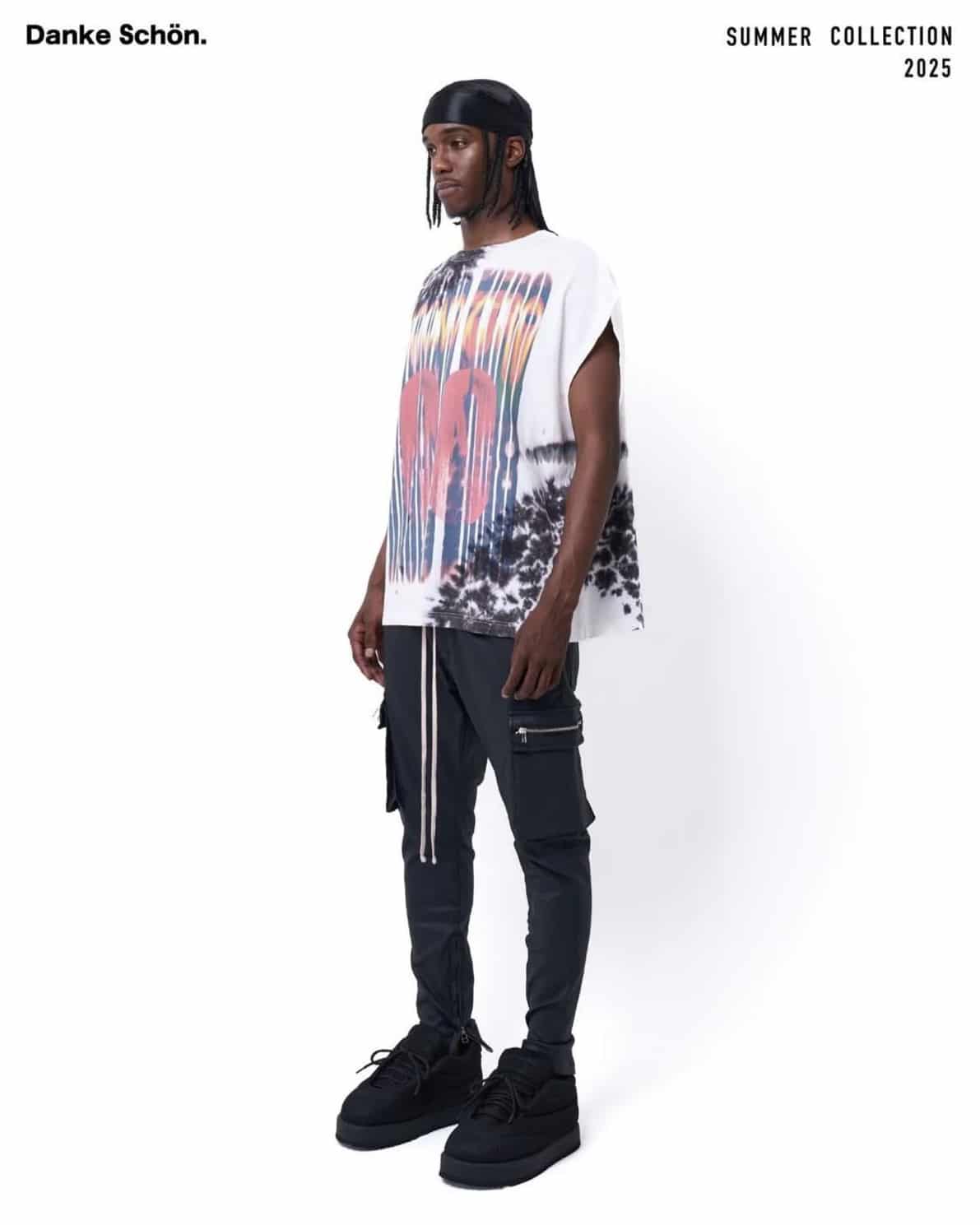 Danke Schon 25ss "Tiedye Nosleeves Numberring" Other M