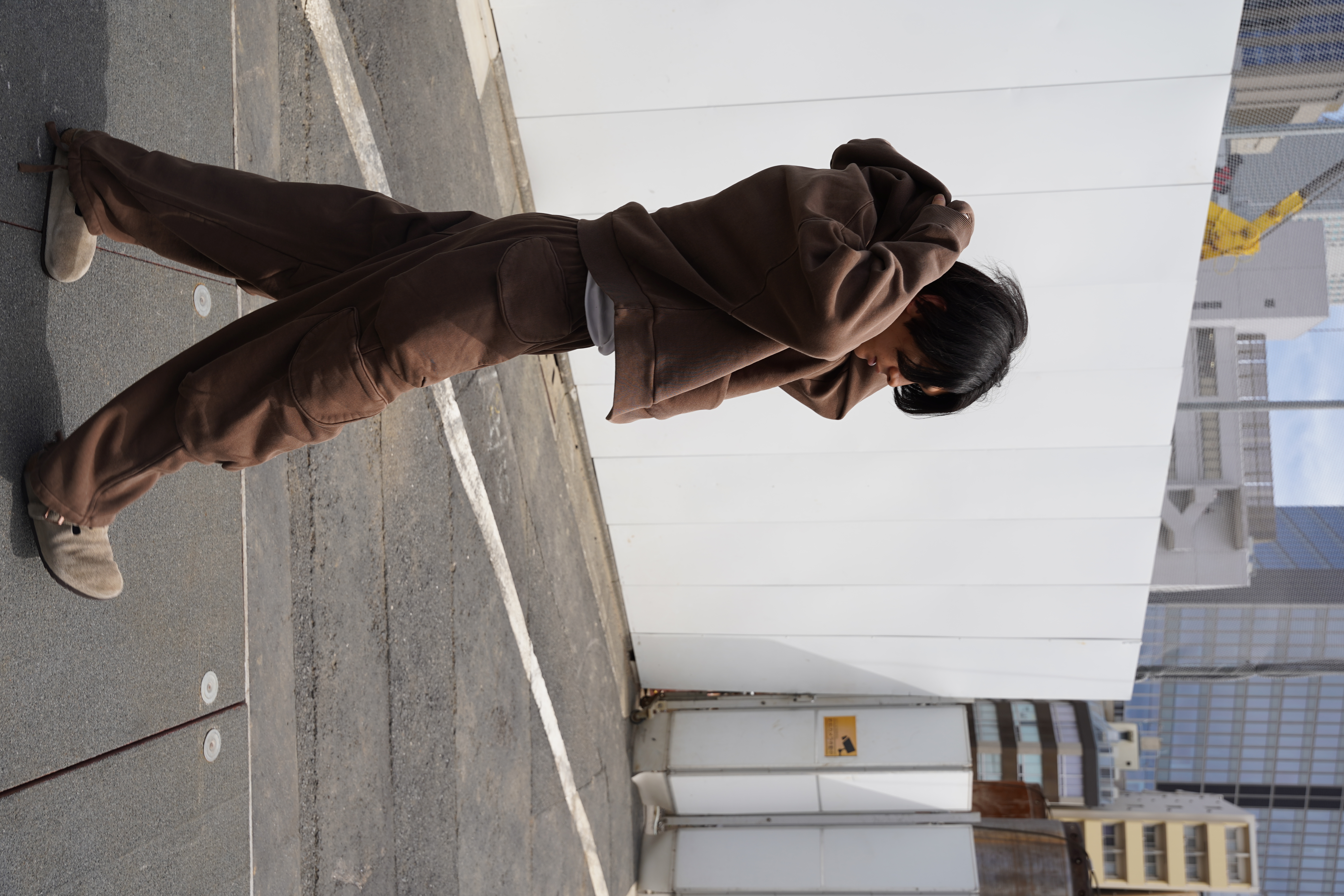 entire studios 25aw "Heavy Hood" Brunette Brunette S