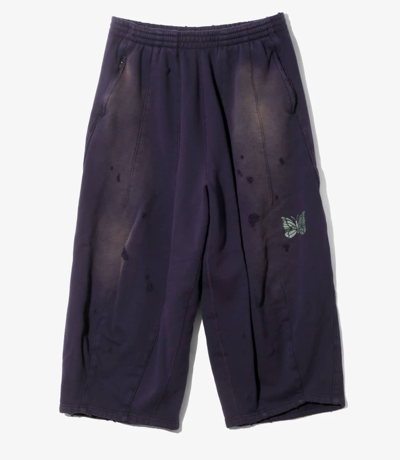 Needles 25aw "Deconstructed H.D. Sweat Pants - Cotton French Terry" Purple Purple XS
