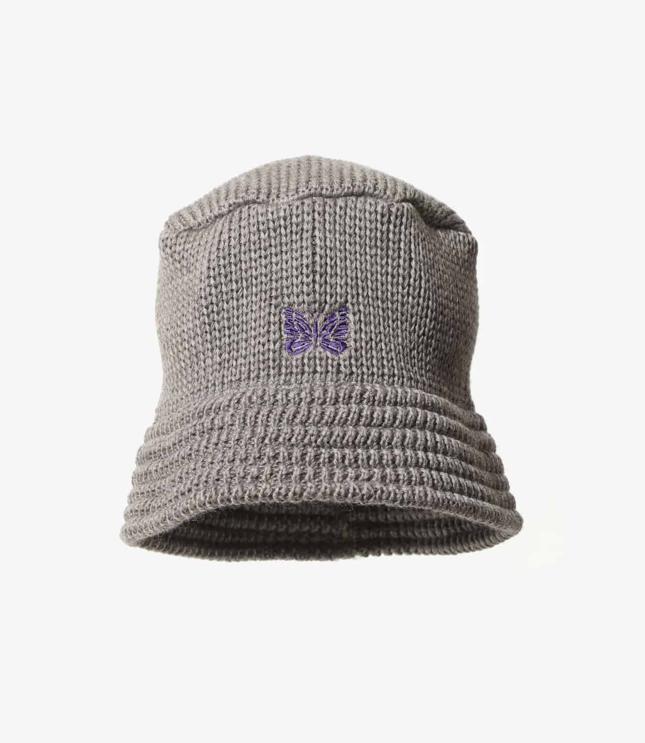 Needles 25aw "Bucket Hat - Merino Wool" Grey Grey One Size