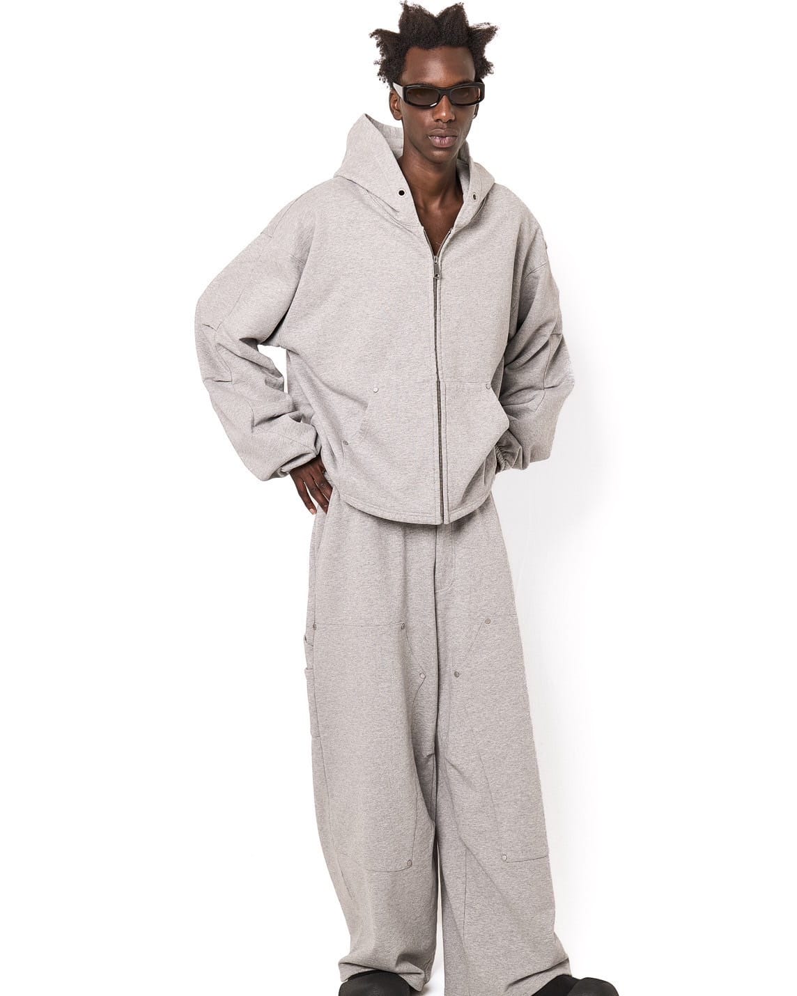 Danke Schon 25aw "480HW Sweat Zip Hoodie" Grey Grey S