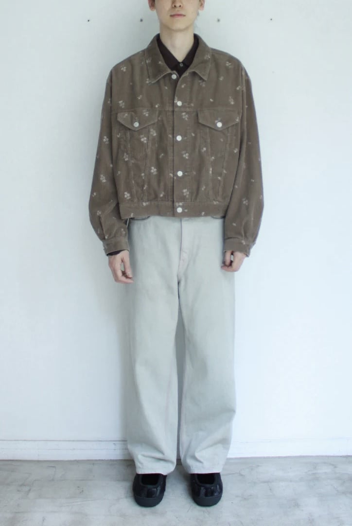soe 25aw "All-Over Embroidered 3rd Jacket" Beige 1(M)