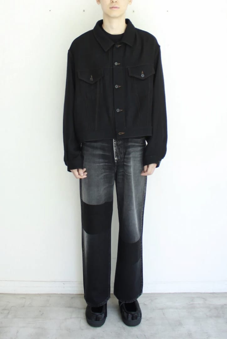 soe 25aw "Soft Gabardine 3rd Jacket" Black 1(M)