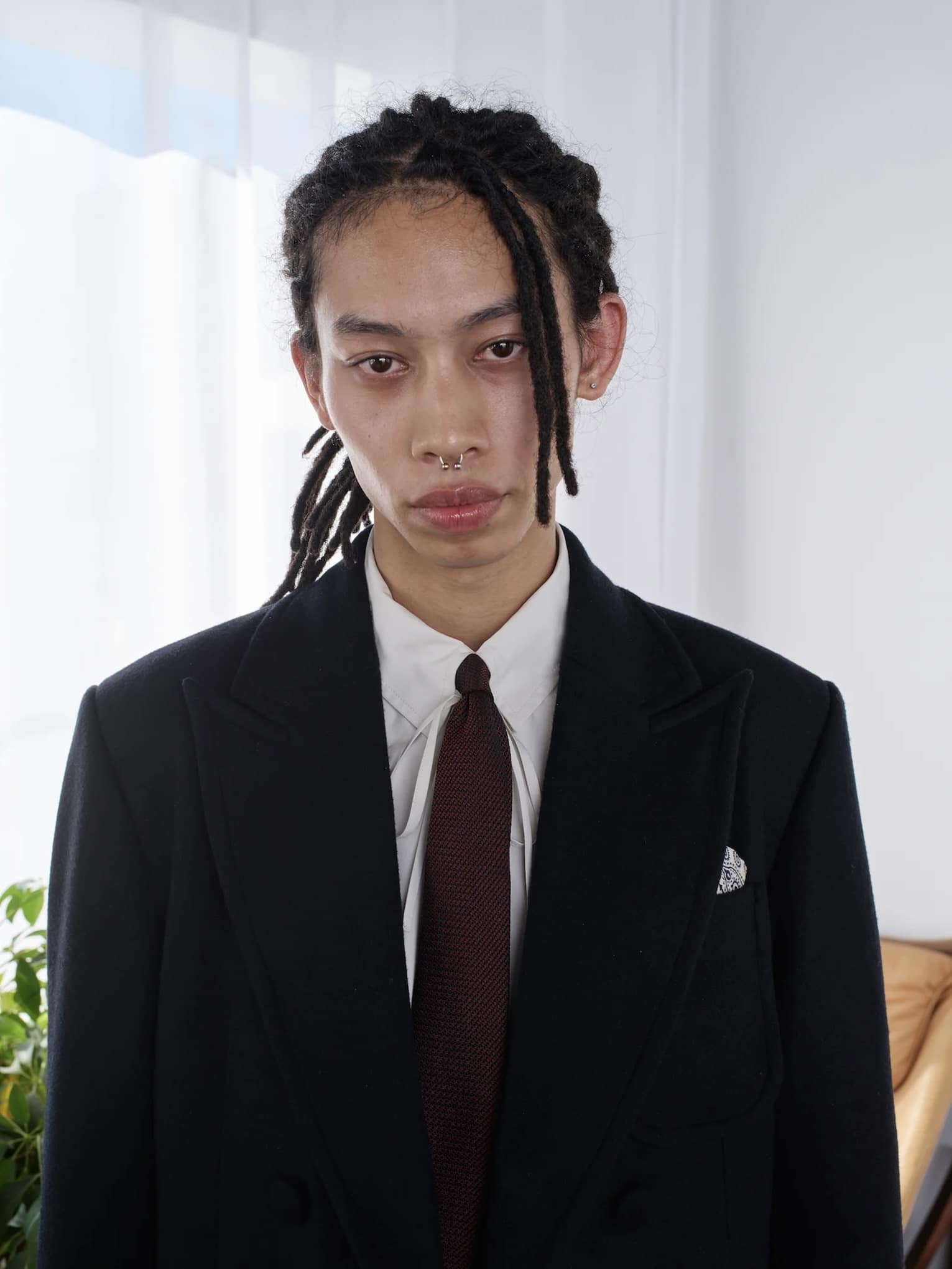 SUGARHILL 25aw "Ribbon Collar Shirts" Ecru Ecru 2(M)