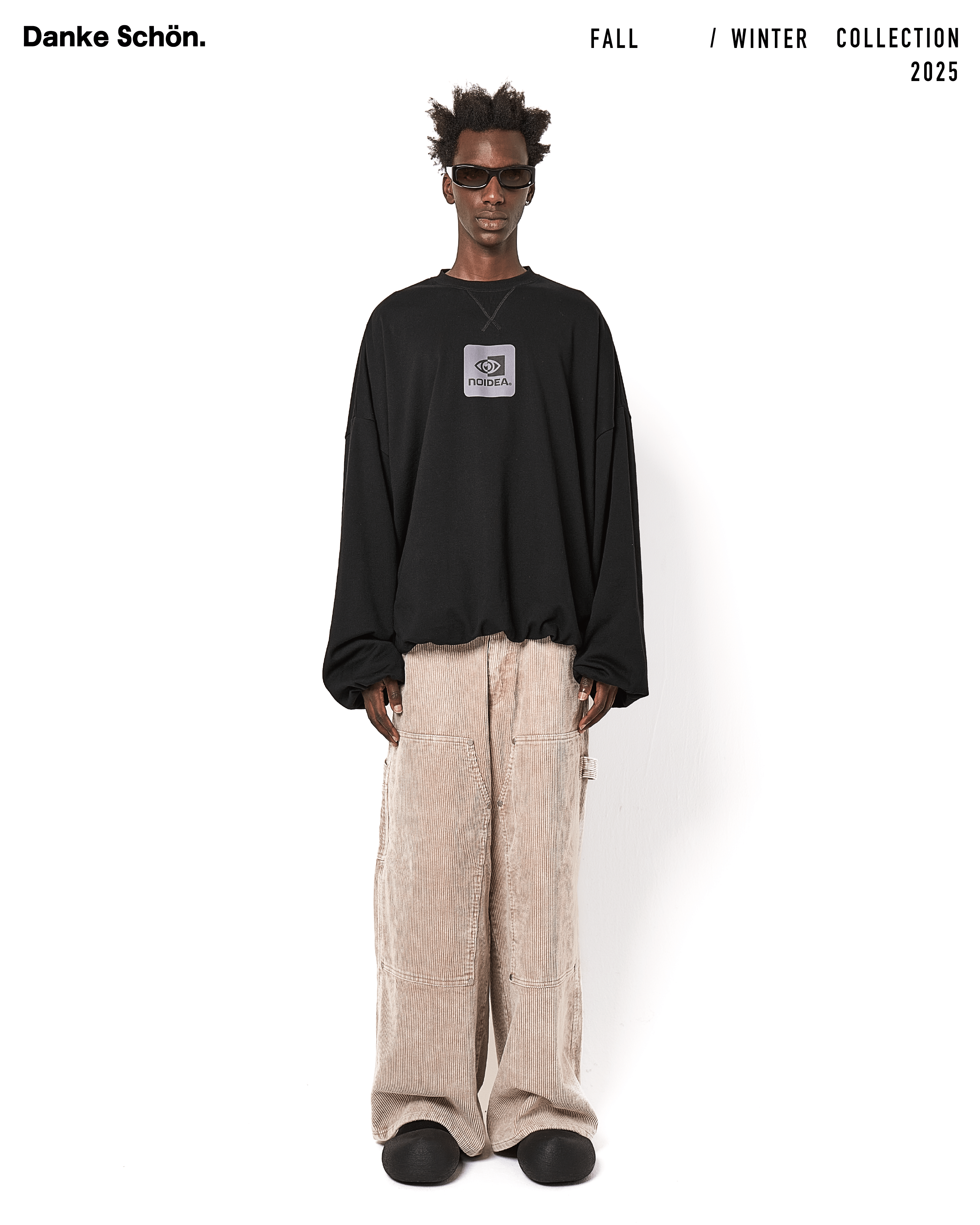 Danke Schon 25aw "8Well Courduroy Chemical W-Knee Pants" Beige Beige S