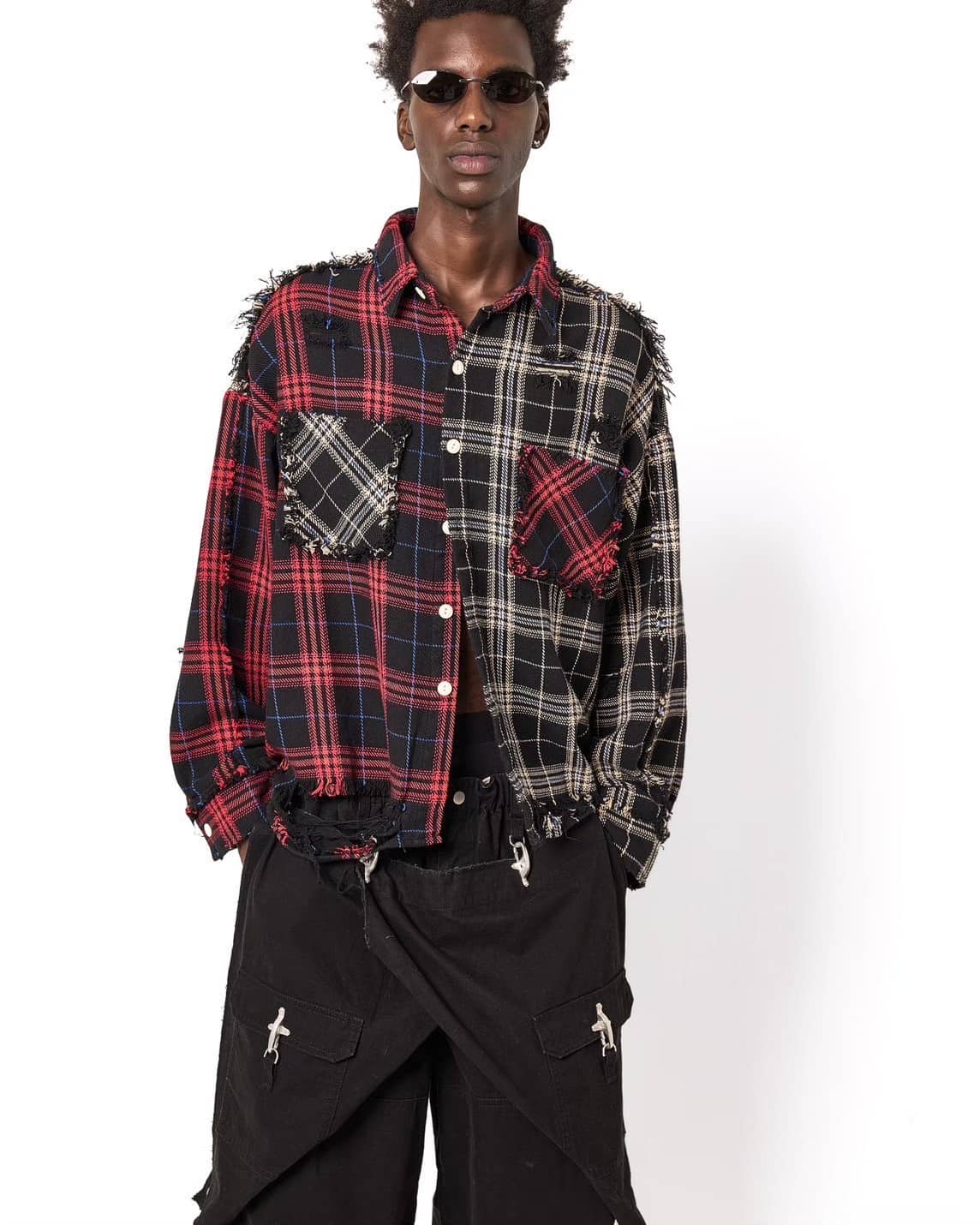 Danke Schon 25aw "Flannel Shirts" Black Black M