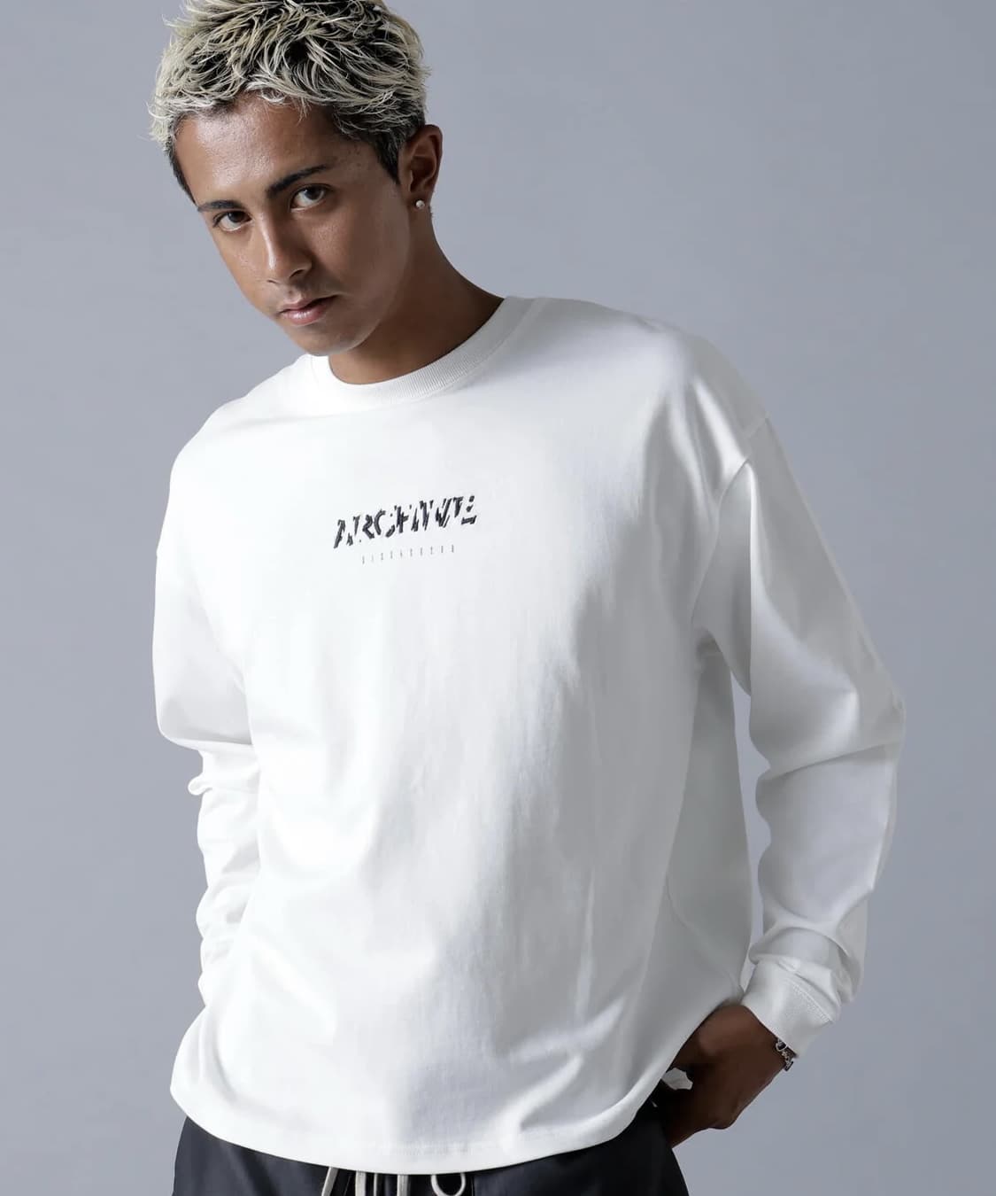 A4A 25aw "LS TEE FLOWER"  White White S