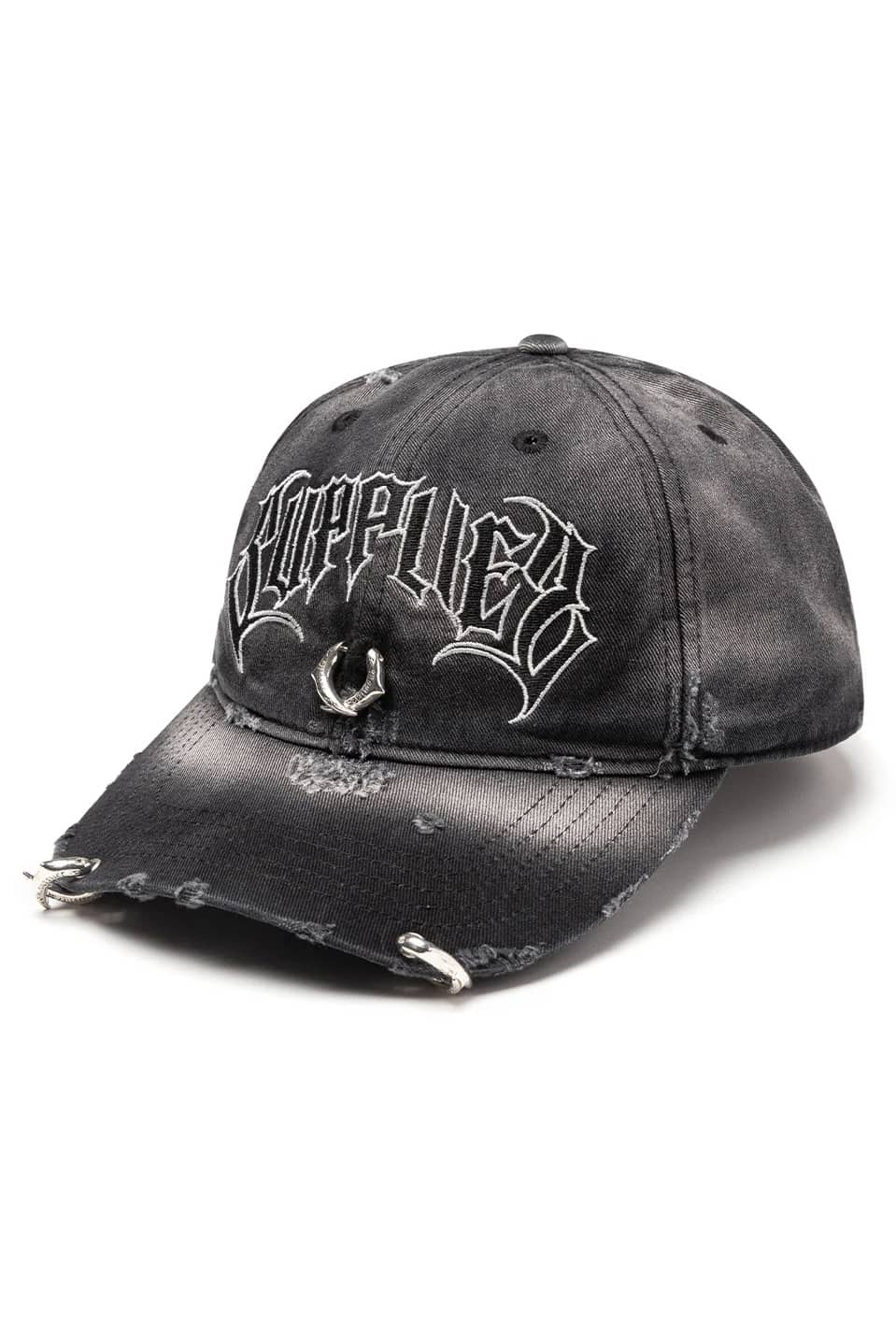 SUPPLIER 25aw "Pierced Logo 6 Panel Cap" Black Free