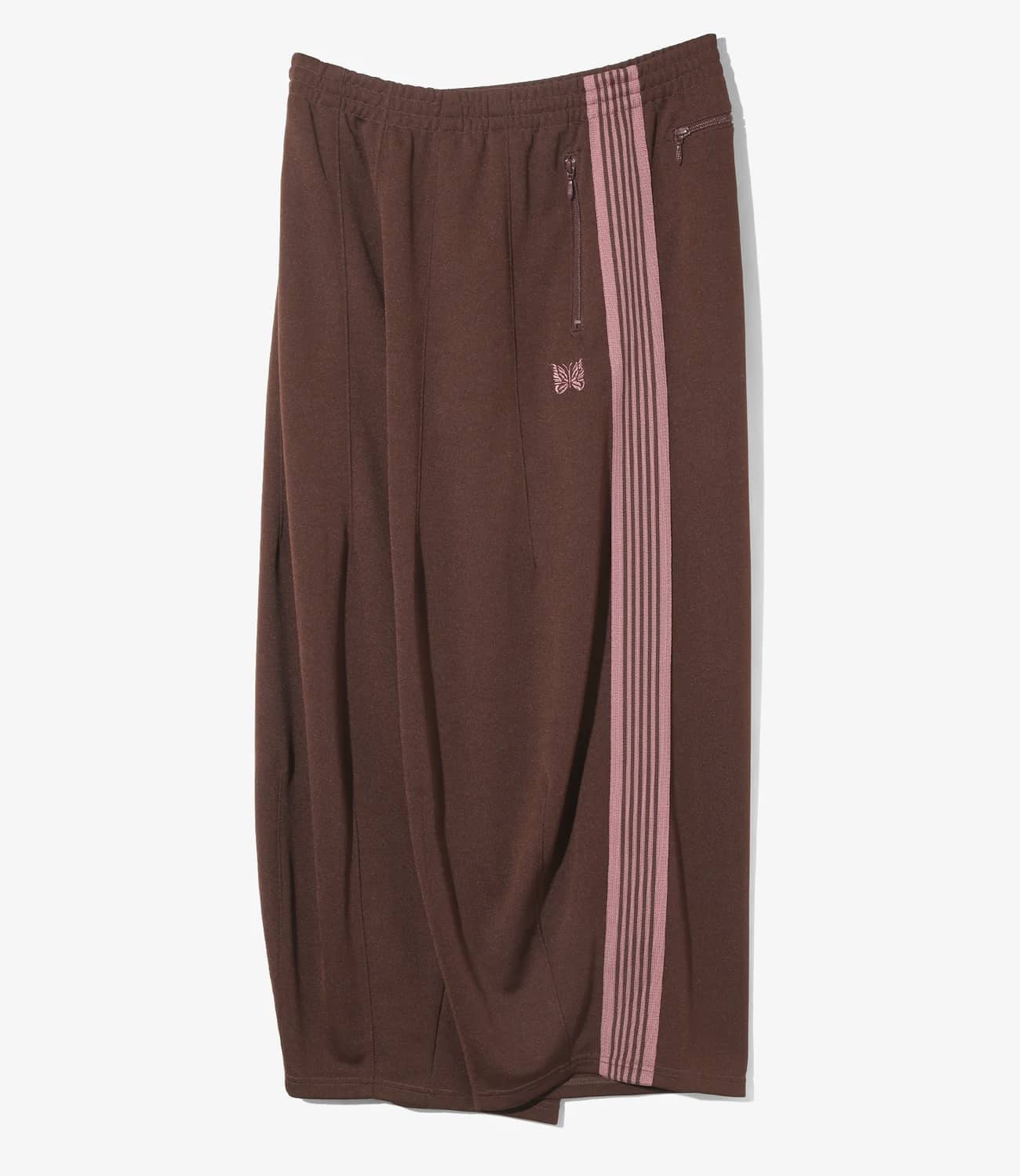 Needles 25aw "H.D. Track Pant - Poly Smooth" Brown Brown XS