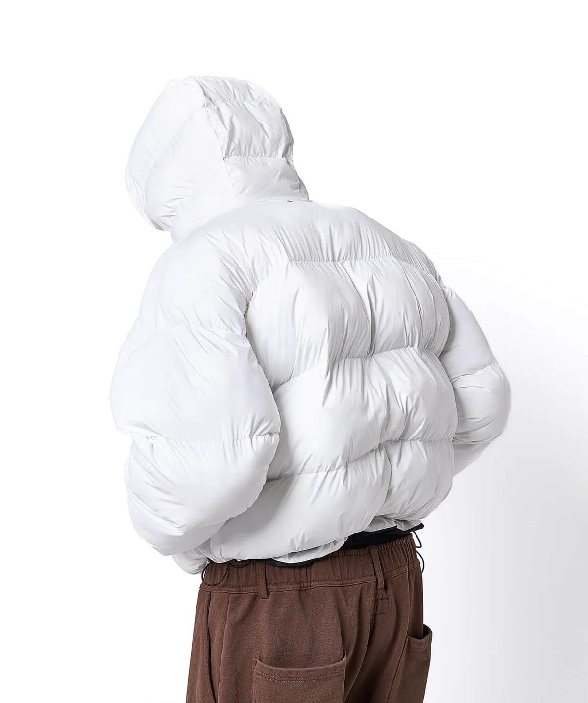 Danke Schon 25aw "高密度Nylon Hooded Blouson" White White S