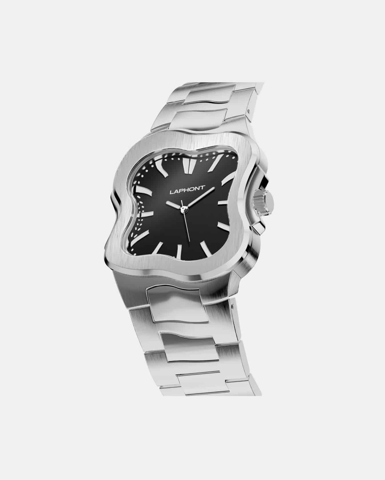 LAPHONT "Argonaut Silver Case Black Dial" Silver Case Black Dial One Size