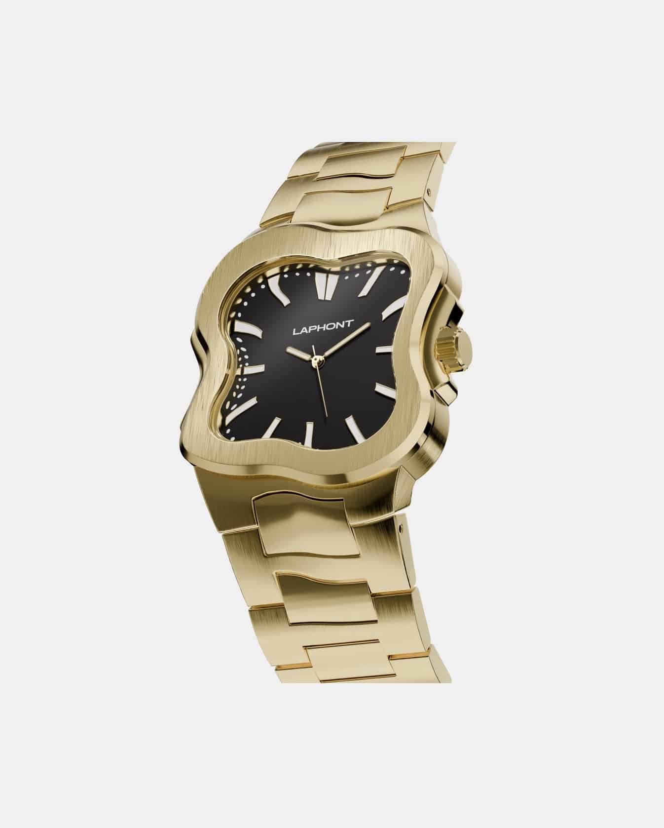 LAPHONT "Argonaut Gold Case Black Dial" Gold Case Black Dial One Size
