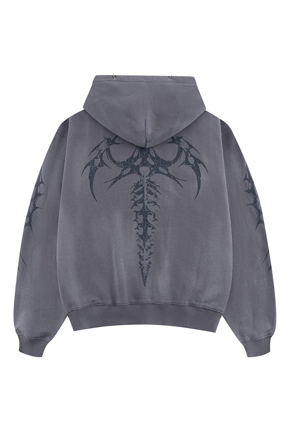 SUPPLIER 25aw "Tribal Bones Pierced Zip Hoodie" Blue Grey Blue Grey M