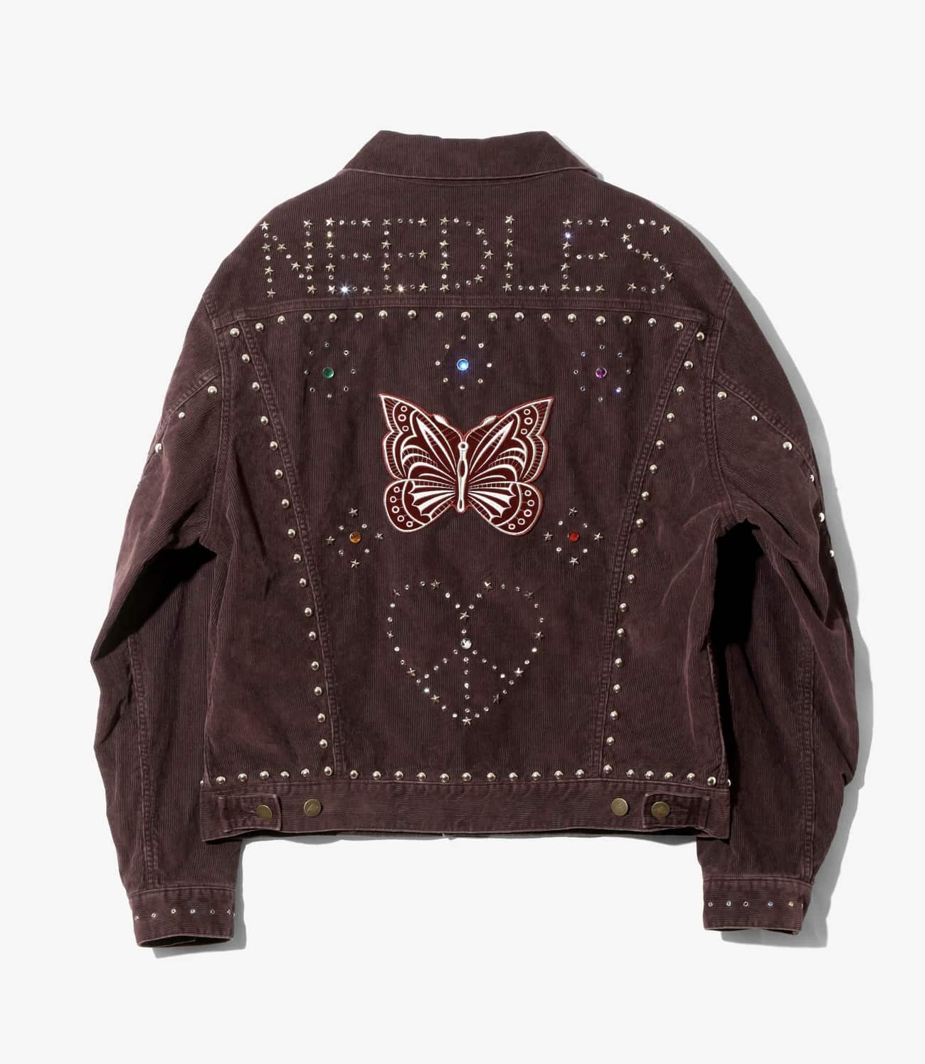 Needles 25aw "Studded Jean Jacket - 14W Corduroy" Burgund Burgund M