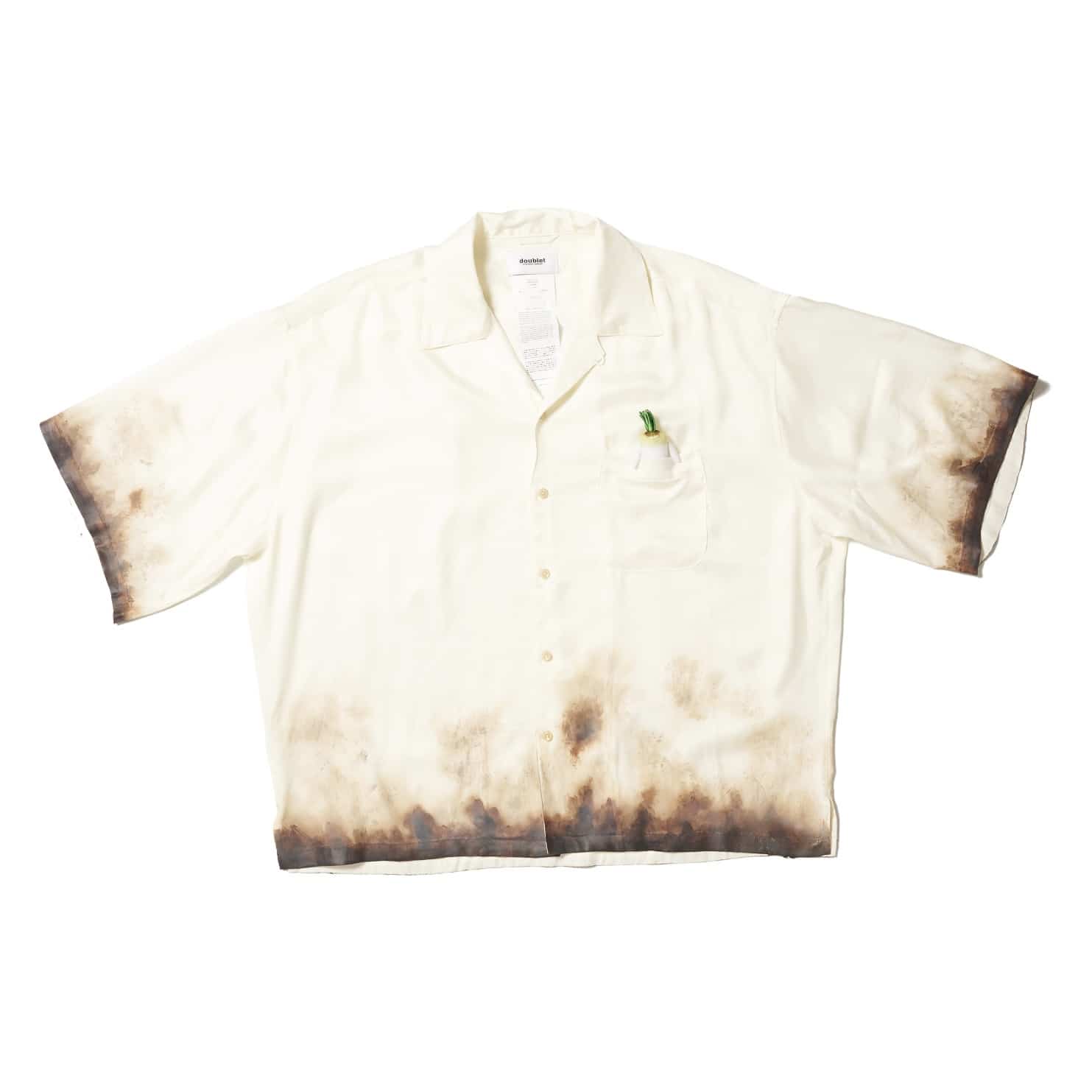 doublet 26ss "MUD-HAND-PAINTED SHIRT" White White M