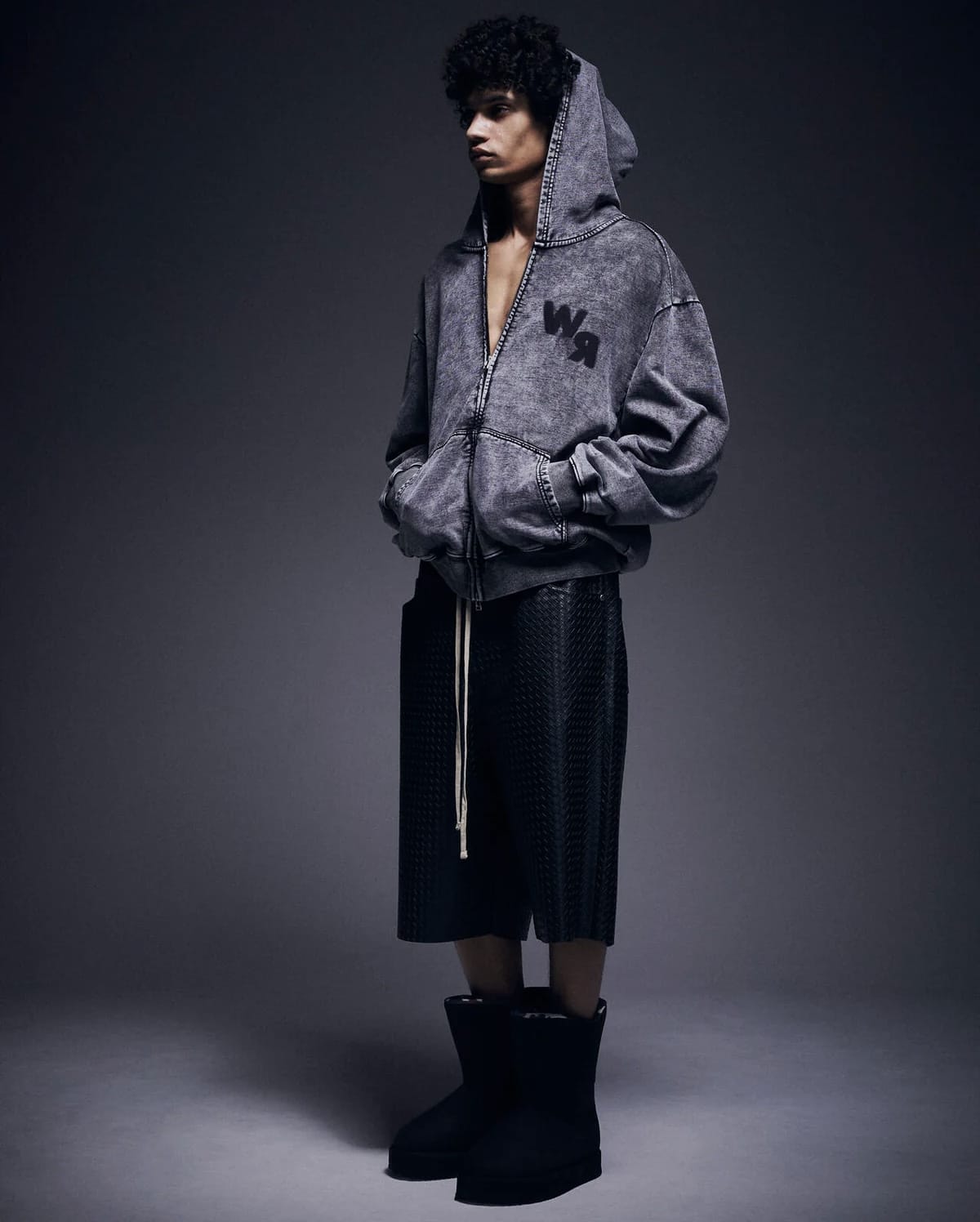 Danke Schon 26ss "Chemical Sweat Zip Hoodie" Black M