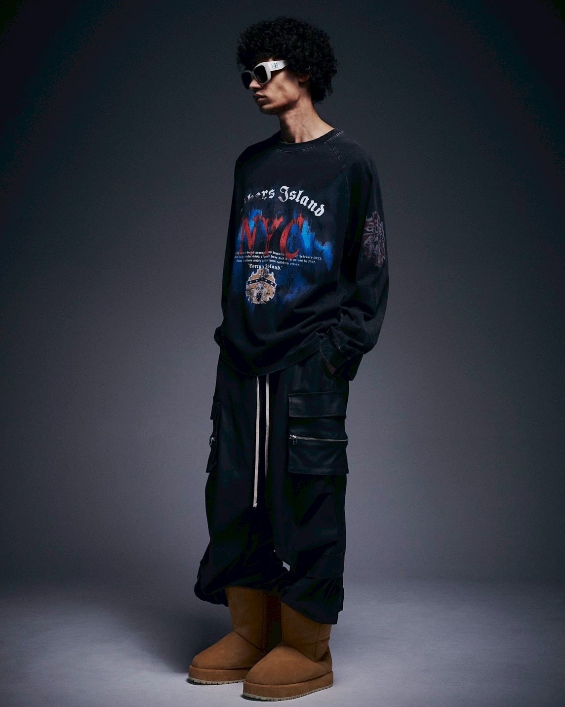 Danke Schon 26ss "Chemical Raglan L/S Tee" Rikers Black M