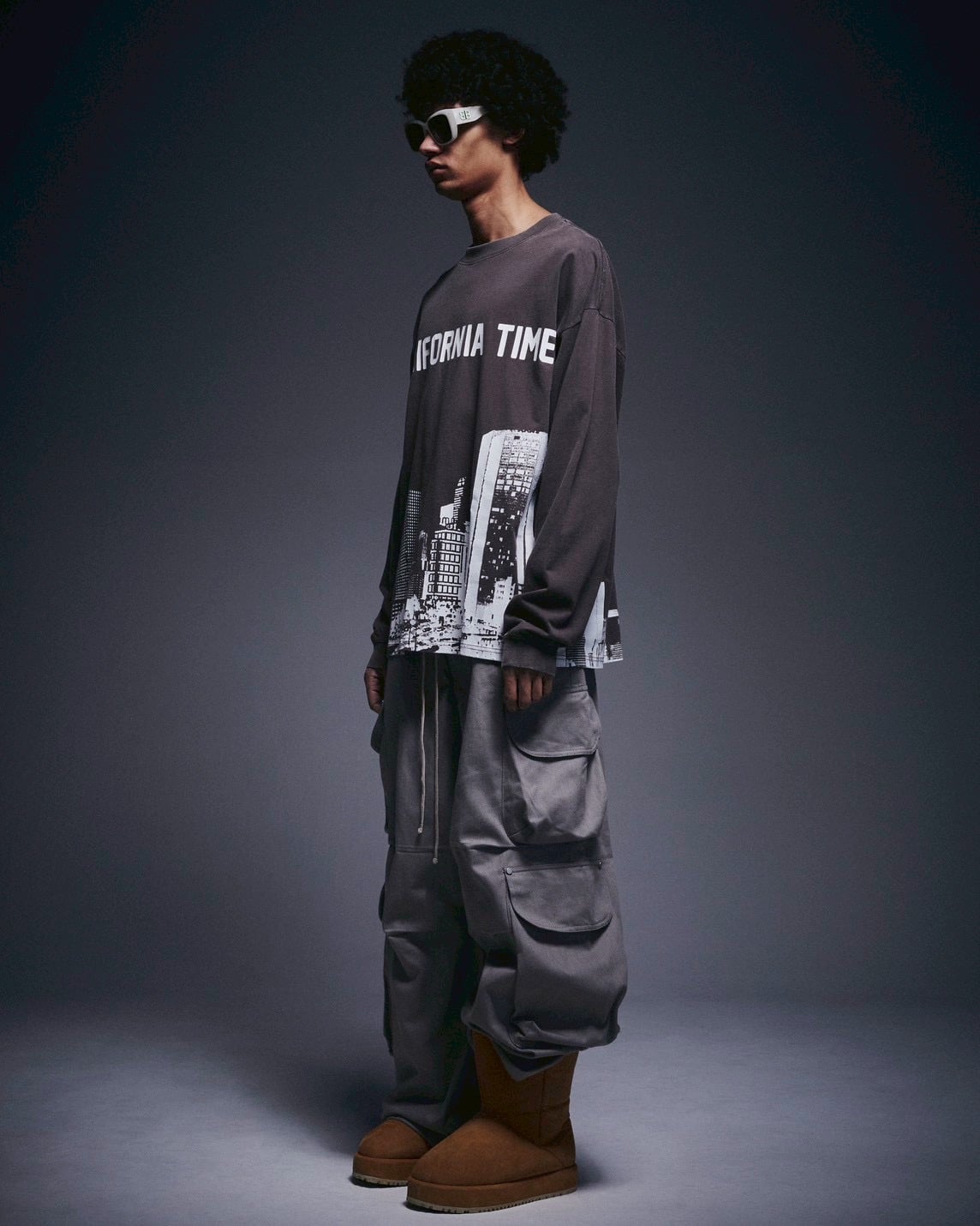 Danke Schon 26ss "Overdye L/S Tee" Usa Black M