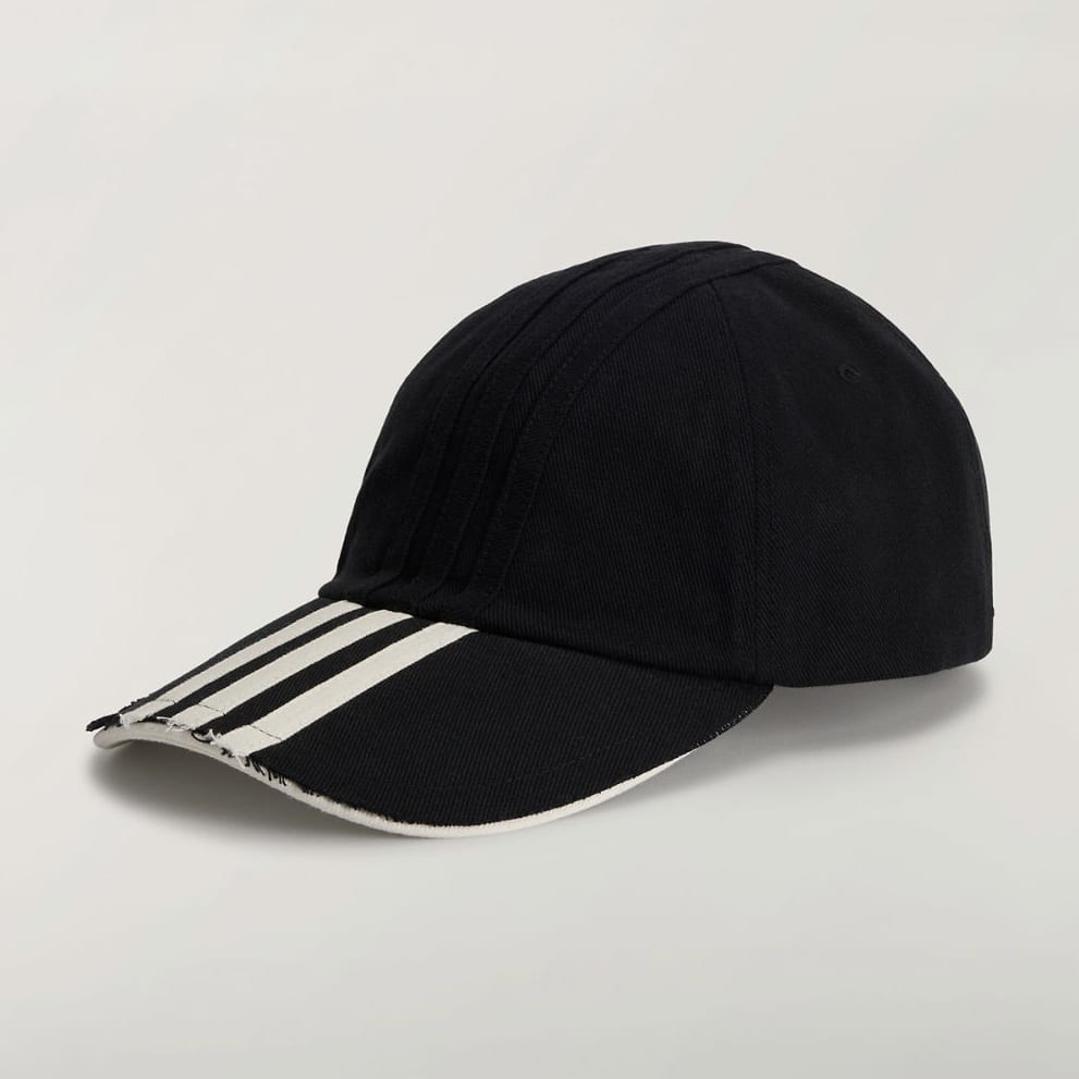 Y-3 26ss "Y-3 STRIPES CAP" Black Black One Size