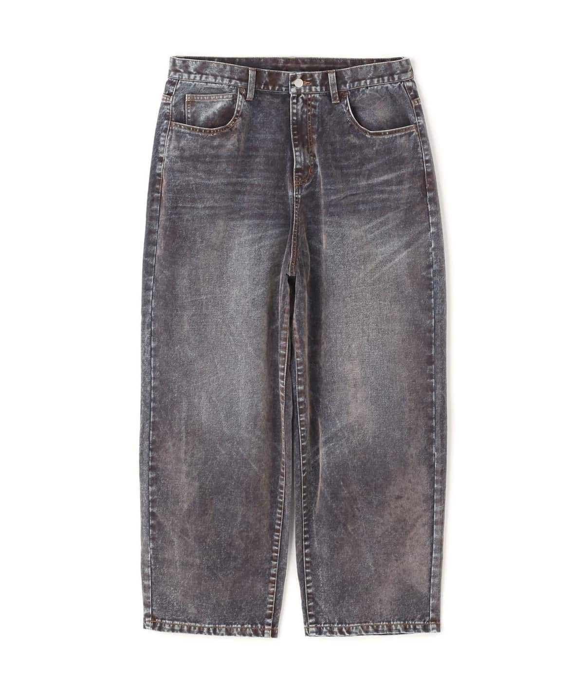 WHITELAND 26ss "Flocky Wide Denim Pants" Blue One Size