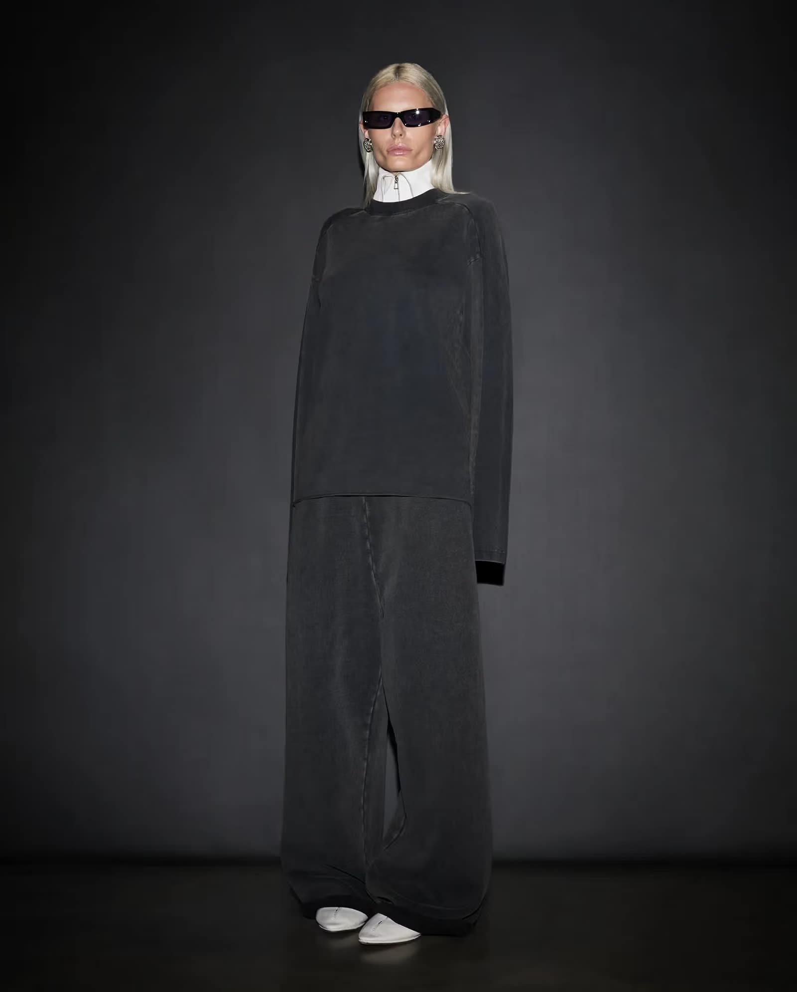 entire studios 26ss "Heavy Long Sleeve" Washed Black Washed Black S