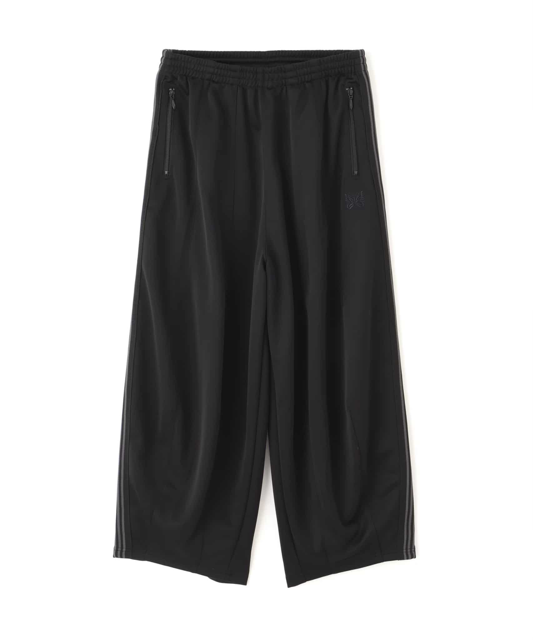【先行予約 3月1日発売予定】Needles 26ss "Exclusive H.D. Track Pant - Poly Smooth" Black Black XS