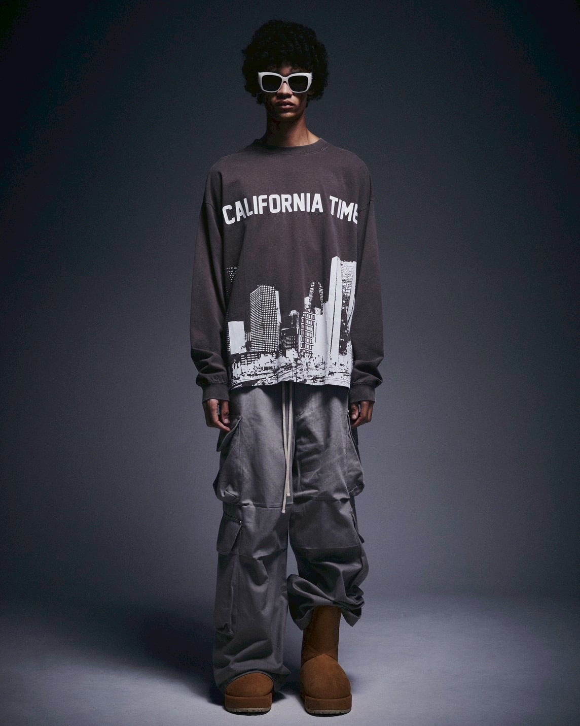 Danke Schon 26ss "10oz Katuragi W-Cargo Pants" Grey Grey S