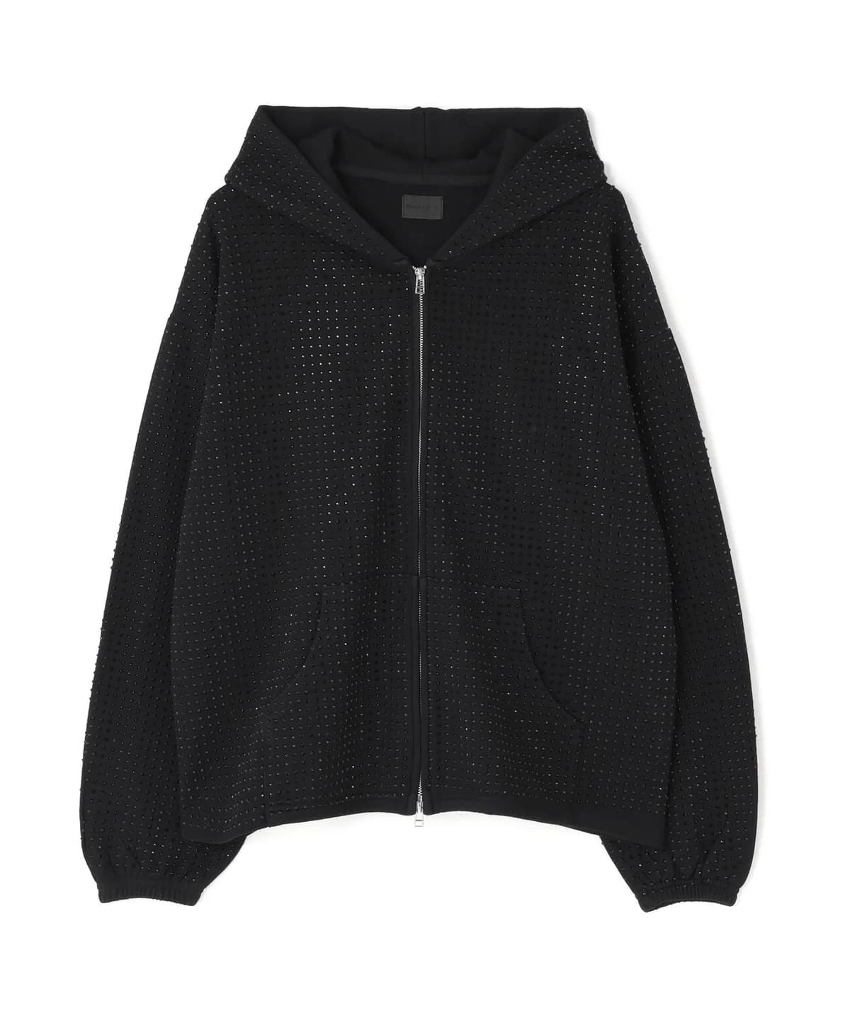 Danke Schon 26ss "Line Stone Zip Hoodie" Black M