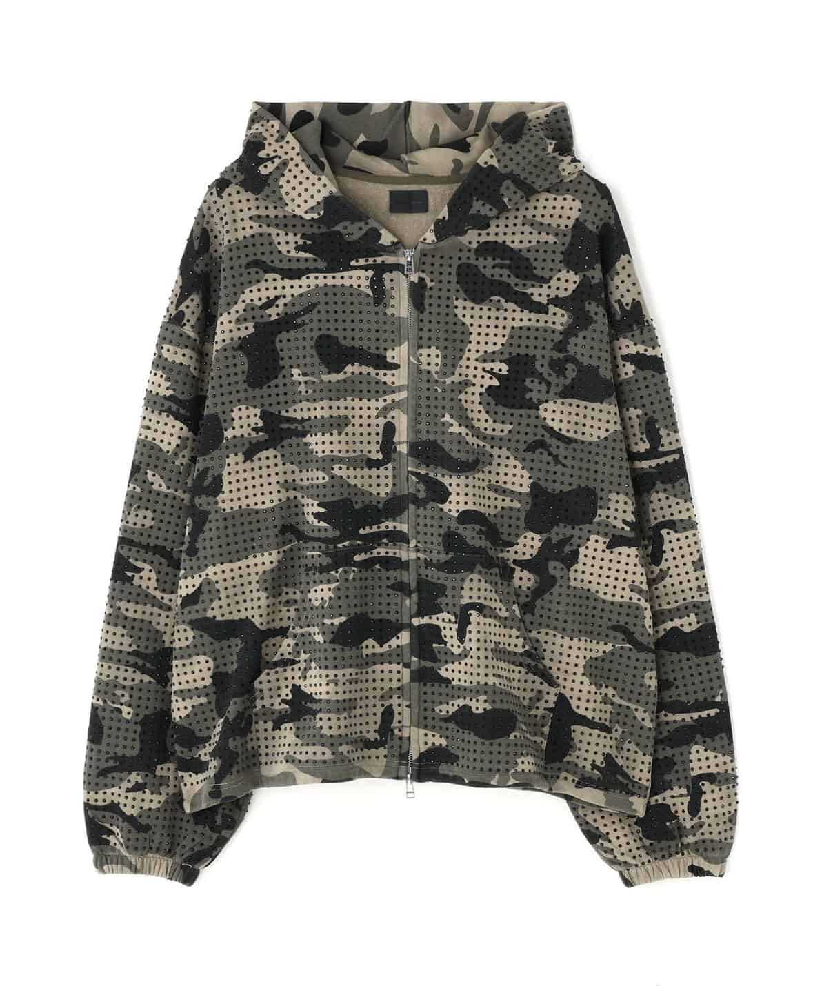 Danke Schon 26ss "Camo Line Stone Zip Hoodie" Camo M