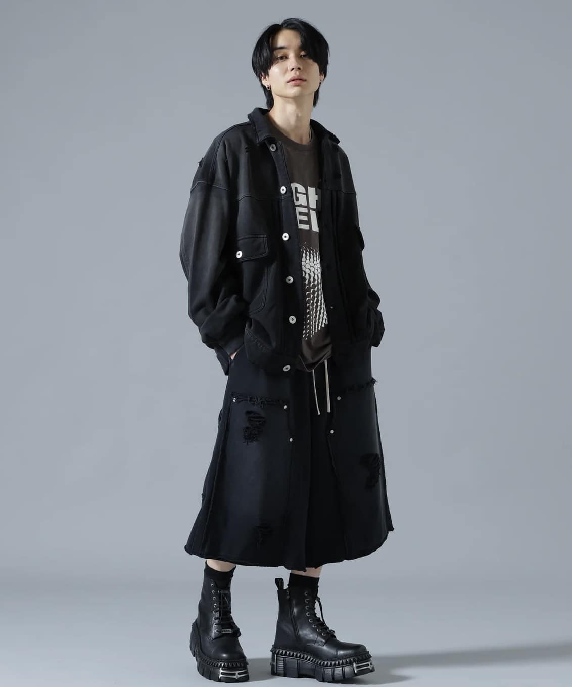 Danke Schon 26ss "SULFUR SWEAT 2ND JACKET" Black Black S