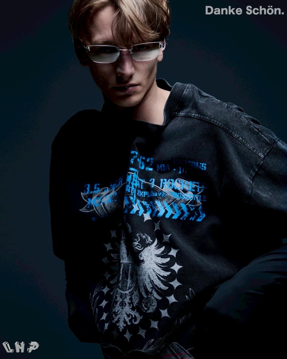 Danke Schon 26ss "Chemical S/S Tee Cicada" Black M