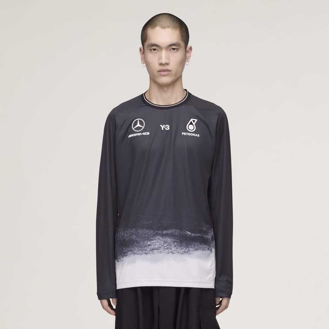 Y-3 MERCEDES - AMG PETRONAS FORMULA 1 TEAM 26ss "Mechanics L/S Jersey" Black S