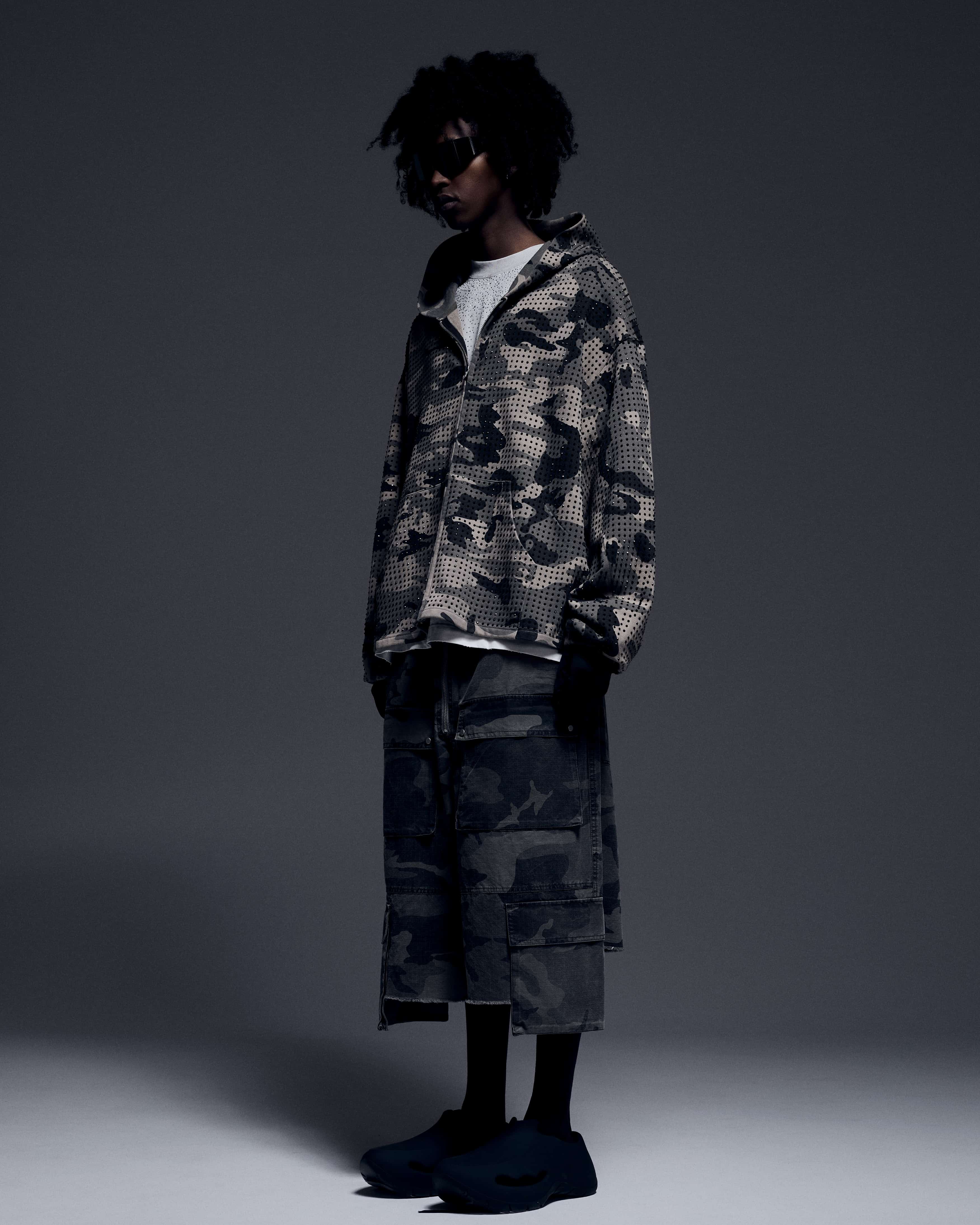 Danke Schon 26ss "Ripstop W-Cargo Shorts" Camo Camo M