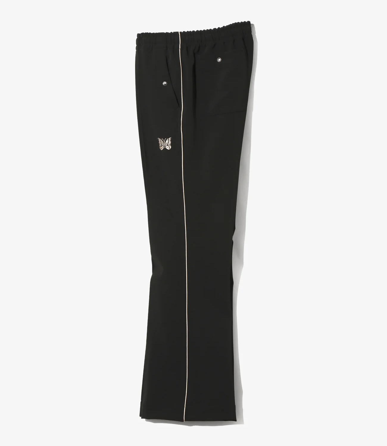 Needles 26ss "Piping Cowboy Pant - Poly Double Cloth" Black Black XS