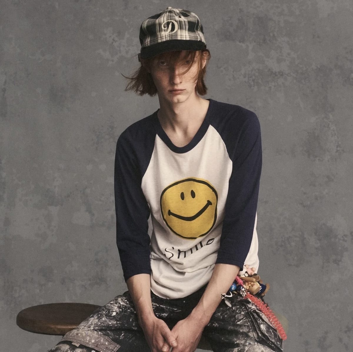 THE H.W.DOG&CO. 26ss "Plaid Two Tone Cap" Navy Navy One Size