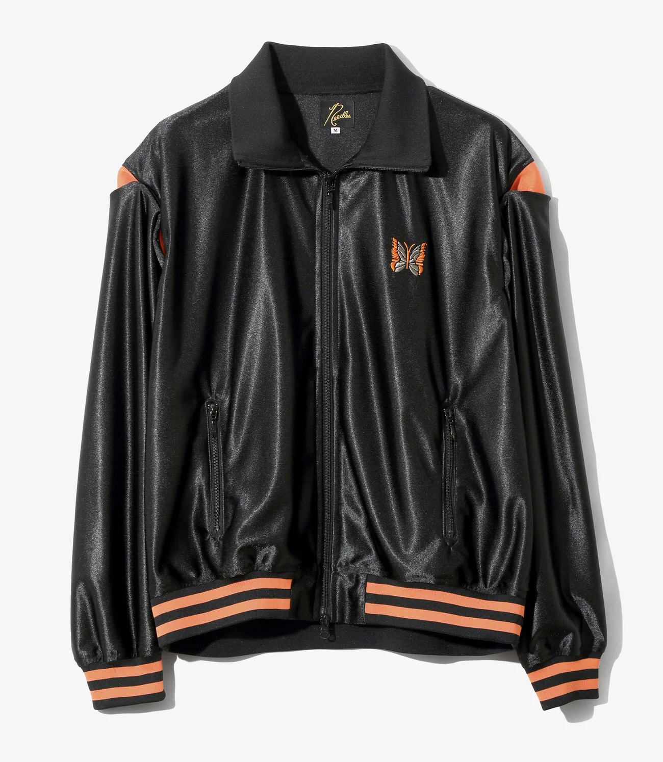 Needles 26ss "Track Jacket - Tricot Sateen" Black Black M