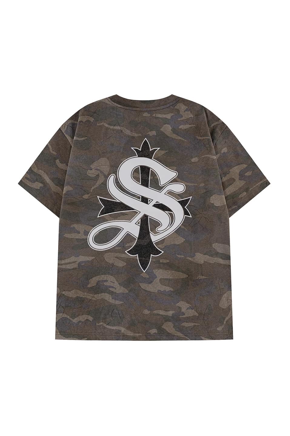 SUPPLIER 26ss "Camouflage Cross Tee" Khaki Khaki M