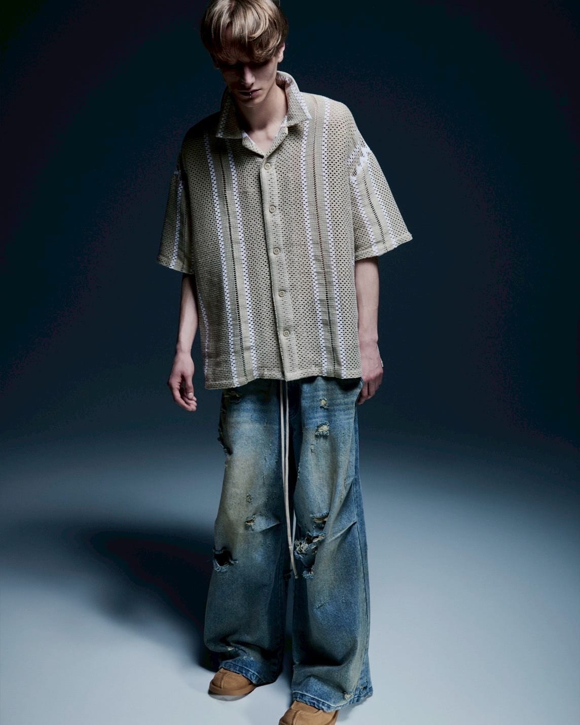 Danke Schon 26ss "12oz Baggy Jeans" Dirt Indigo S