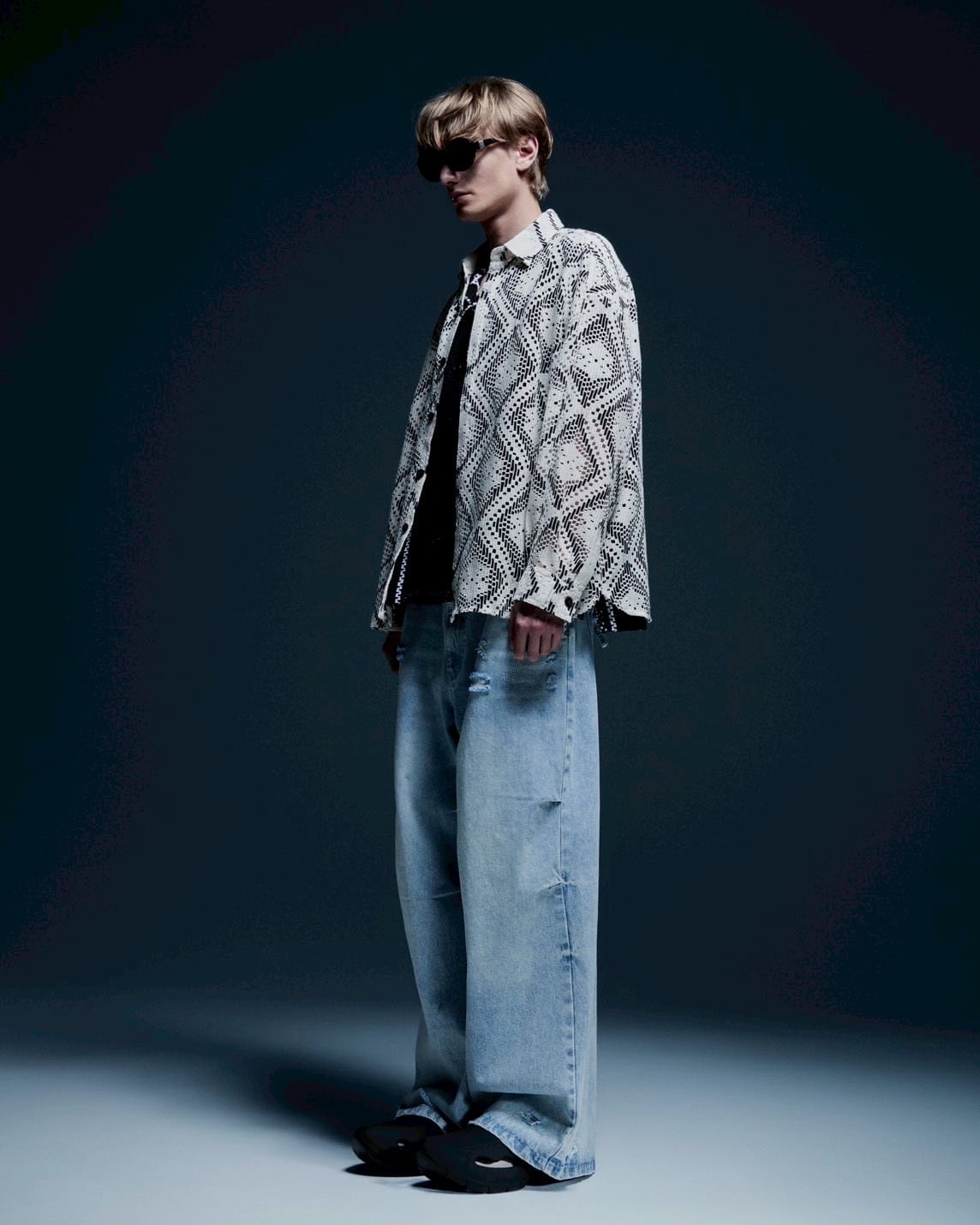 Danke Schon 26ss "12oz Baggy Jeans" Ice Indigo S