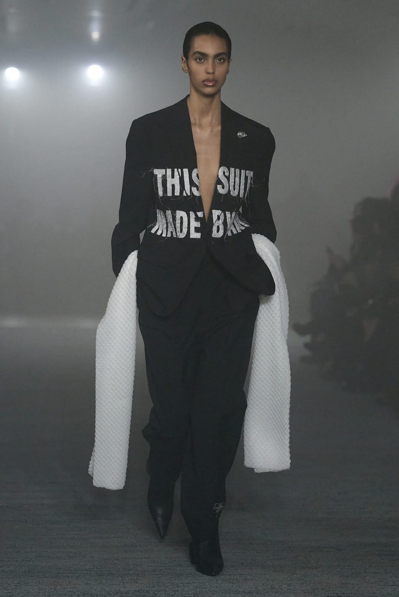 doublet 26aw "AIR YARN EMBROIDERY TAILORED JACKET" Black L