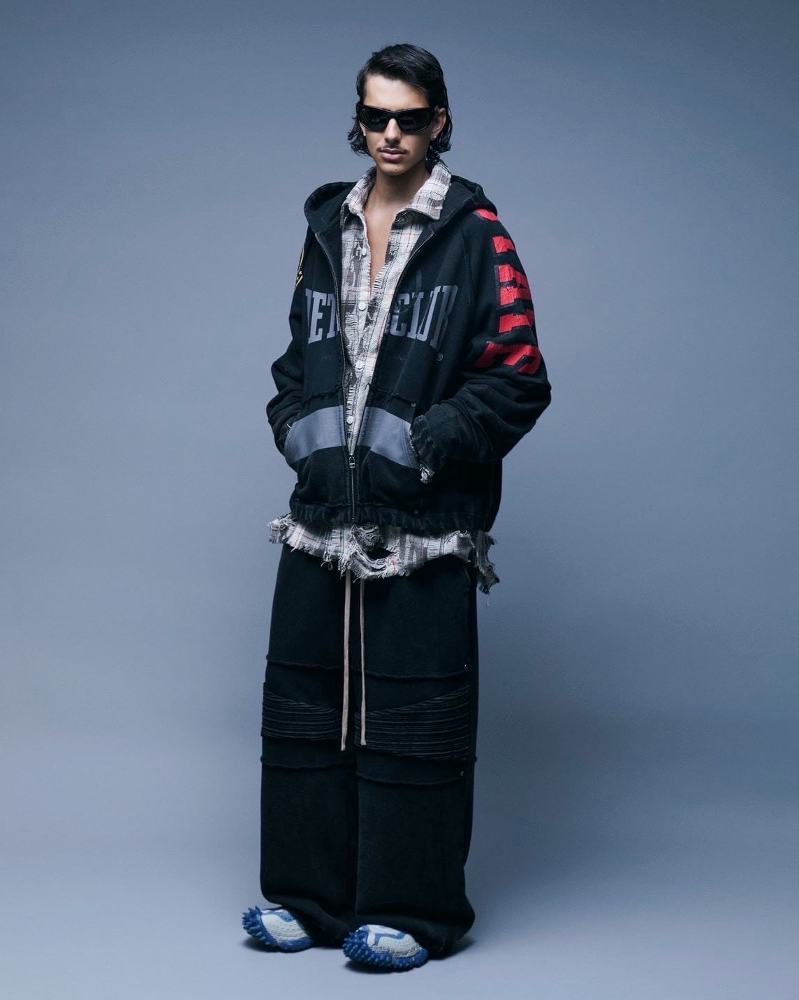 Danke Schon 26aw "Chemical Sweat Biker Pants" Black Black M